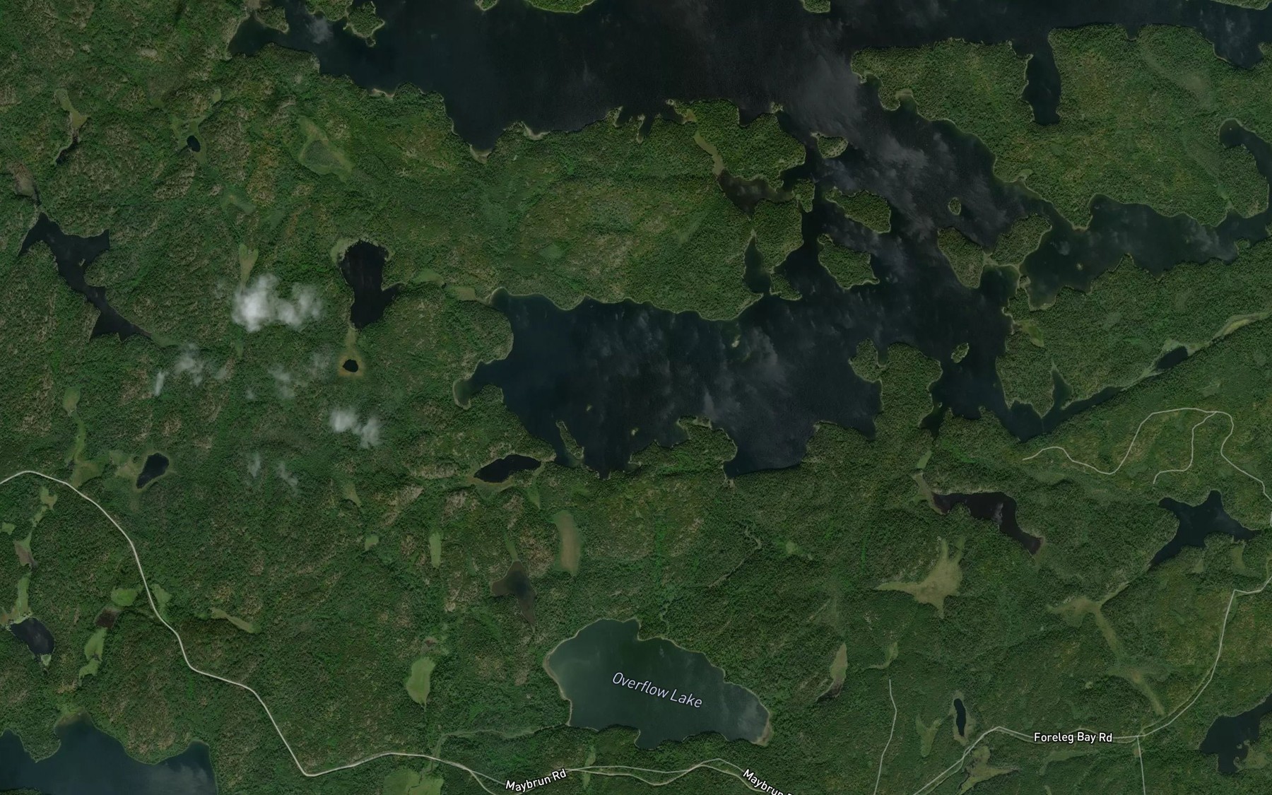 Satellite map of the Overflow Bay