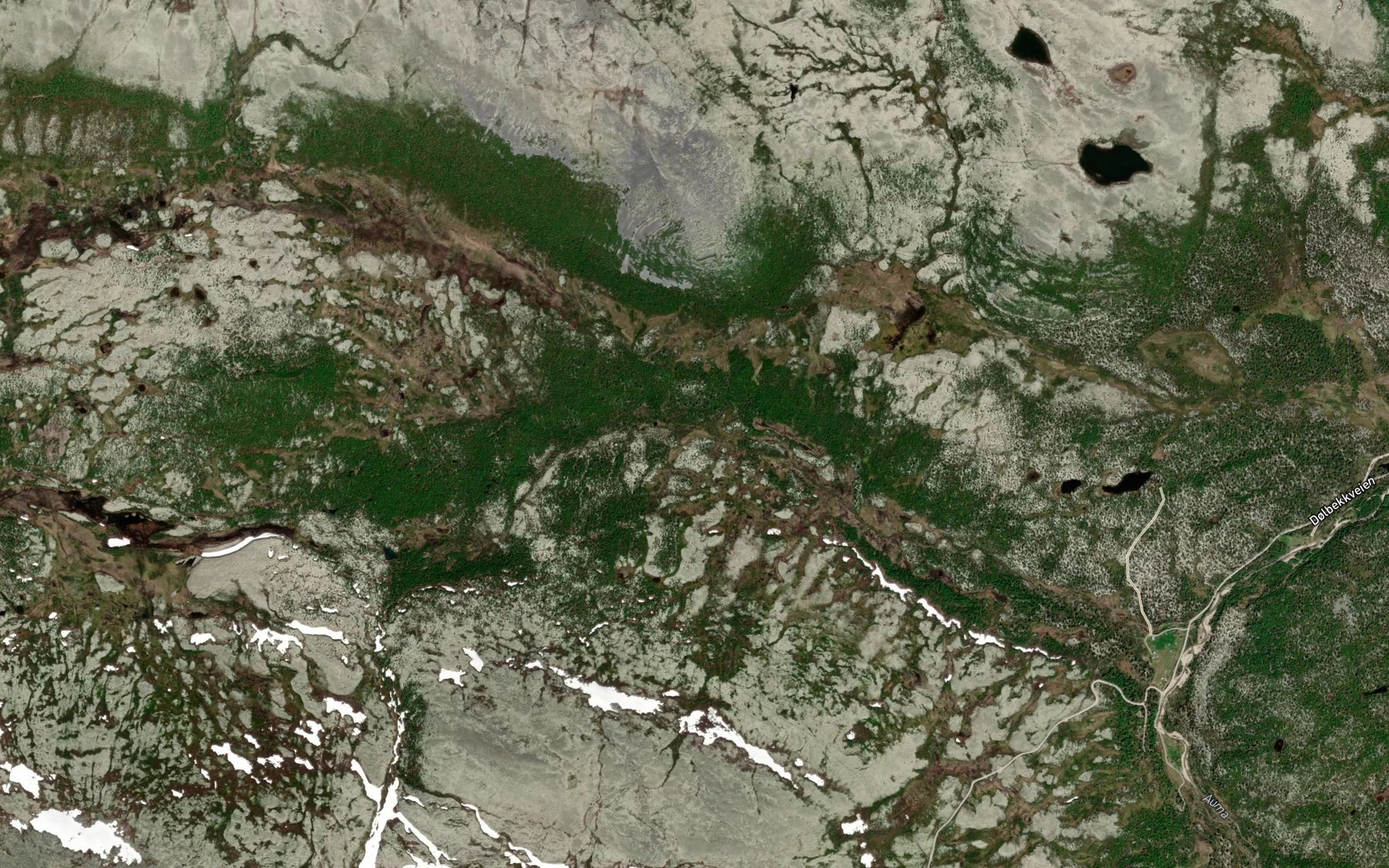 Satellite map of the Dolbekken