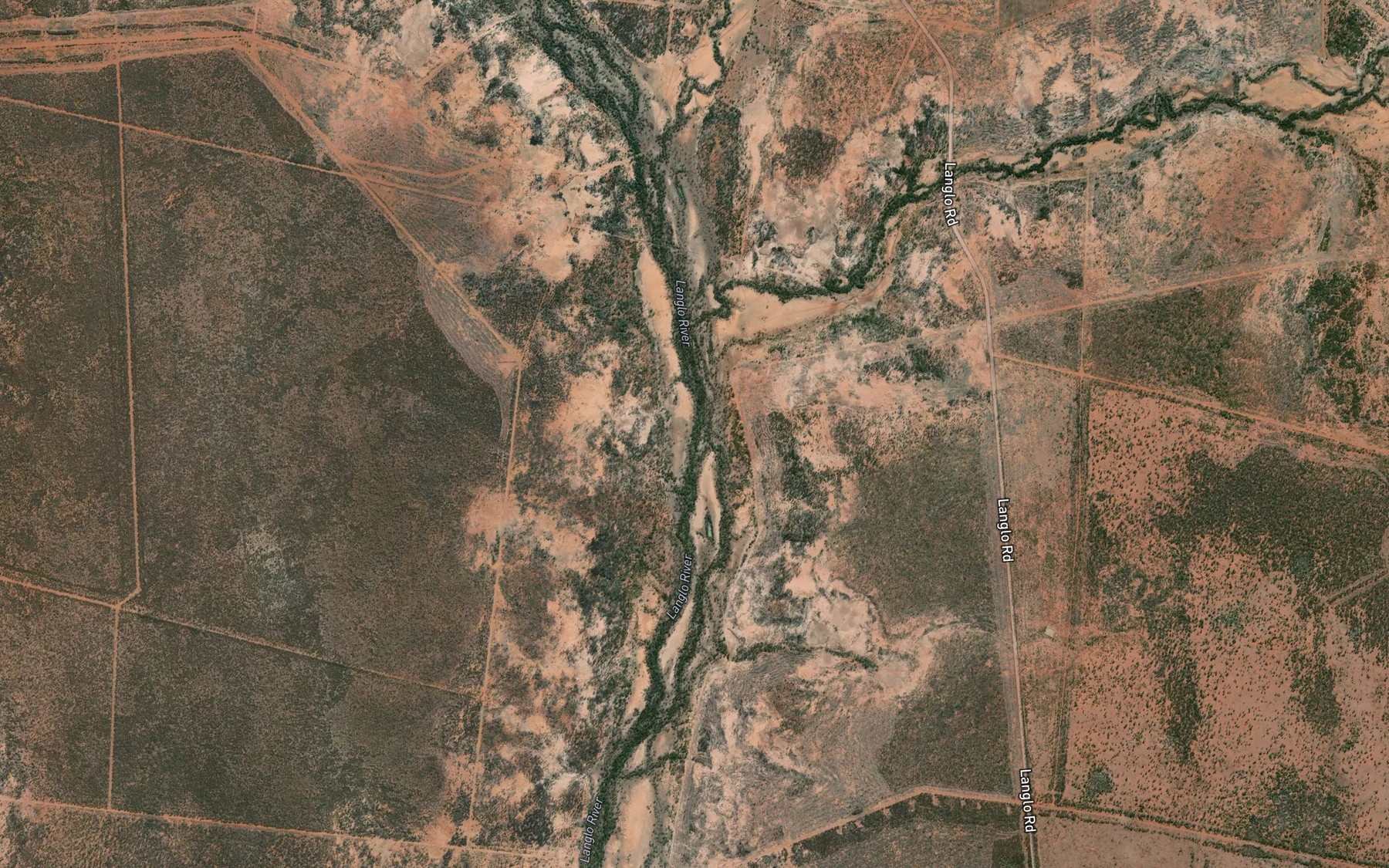 Satellite map of the Toolong Creek