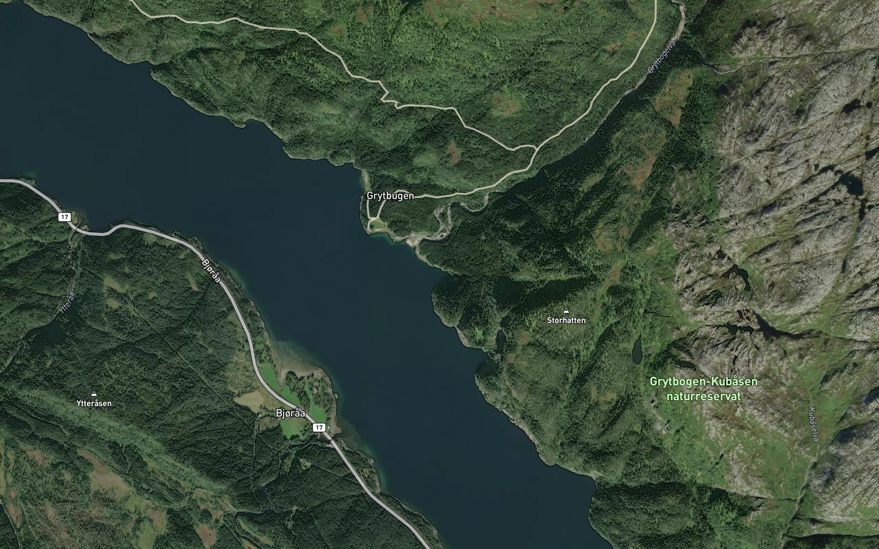 Satellite map of the Saltbuvika