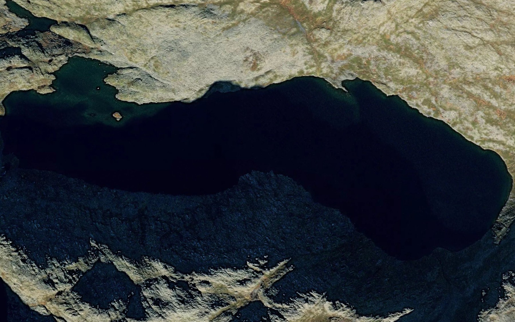 Satellite map of the Cahppesjavri
