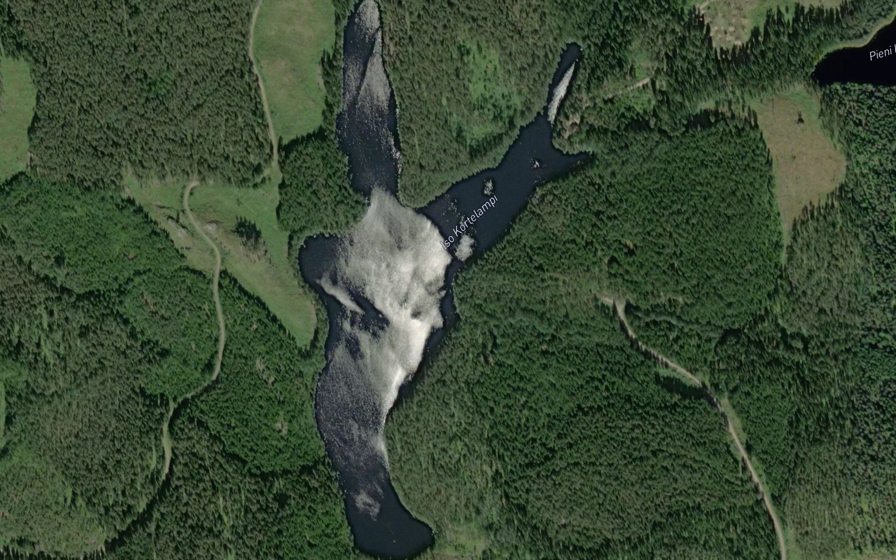 Satellite map of the Iso Kortelampi