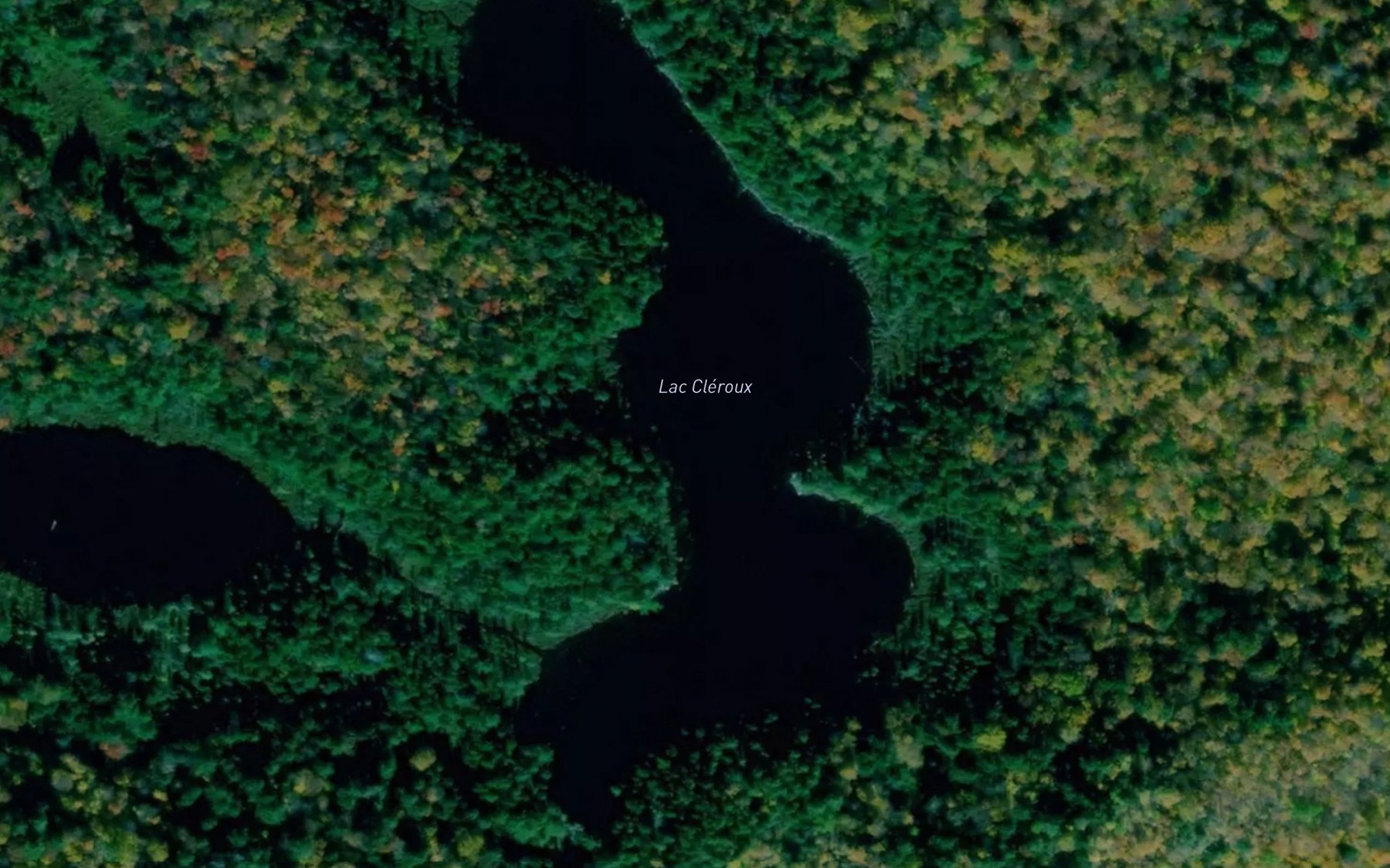 Satellite map of the Lac Cleroux