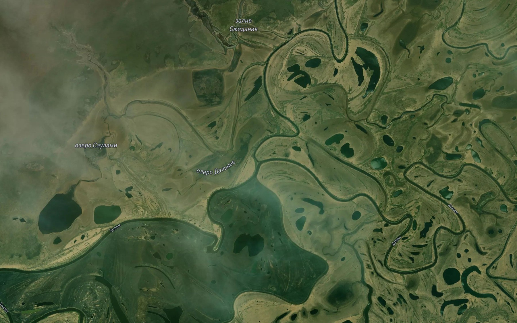 Satellite map of the Protoka Kholan