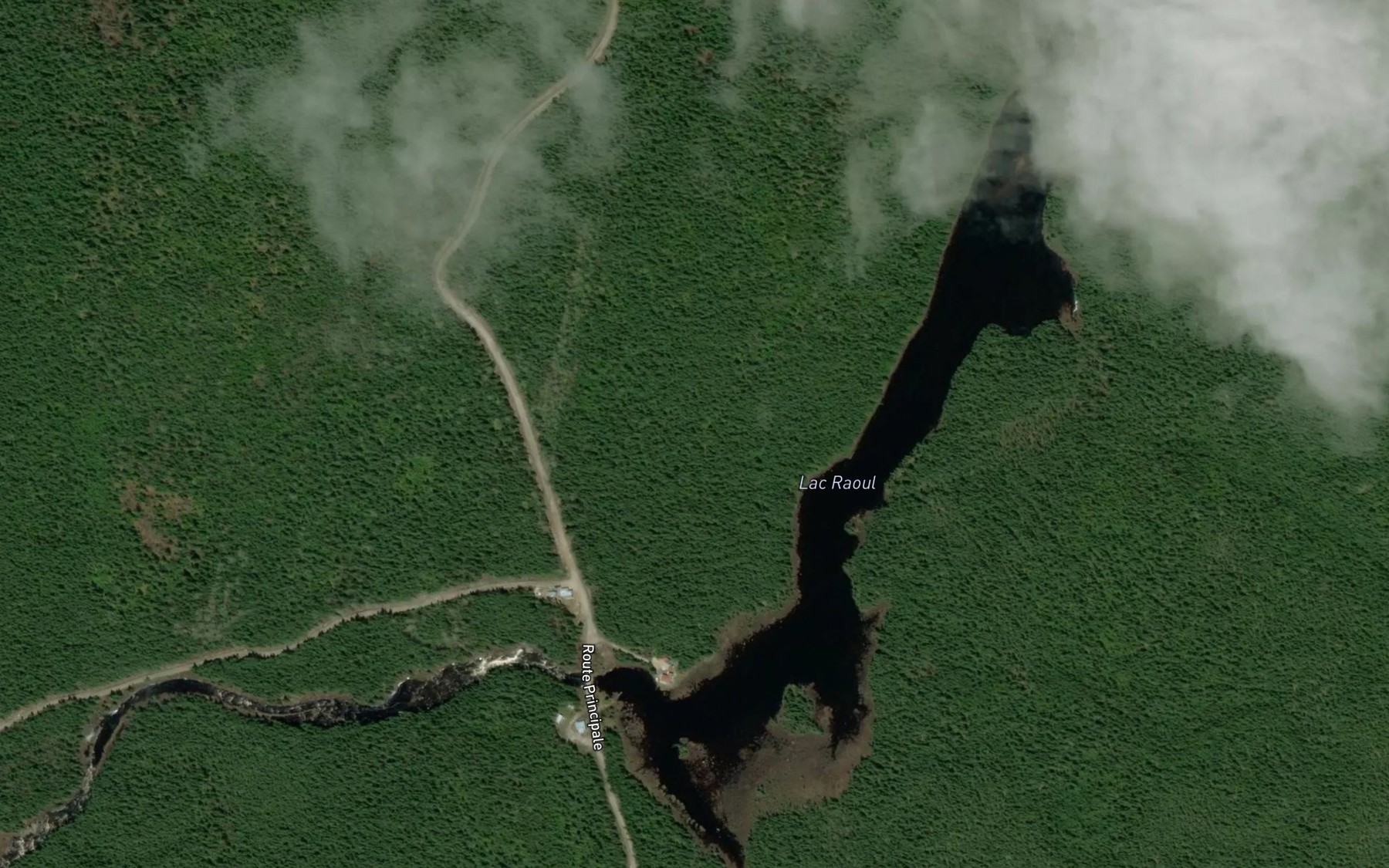 Satellite map of the Lac Raoul