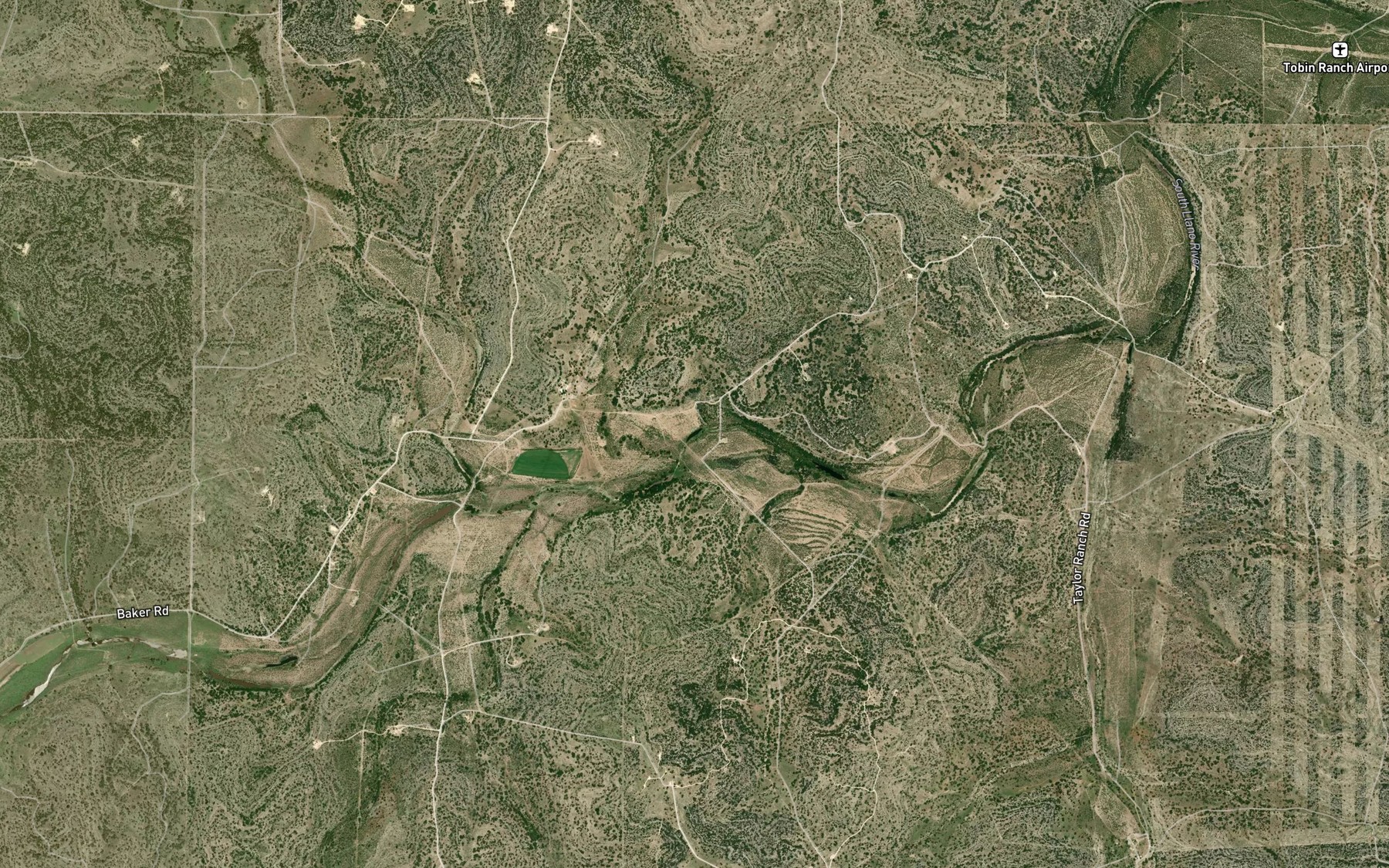 Satellite map of the Mud Lake
