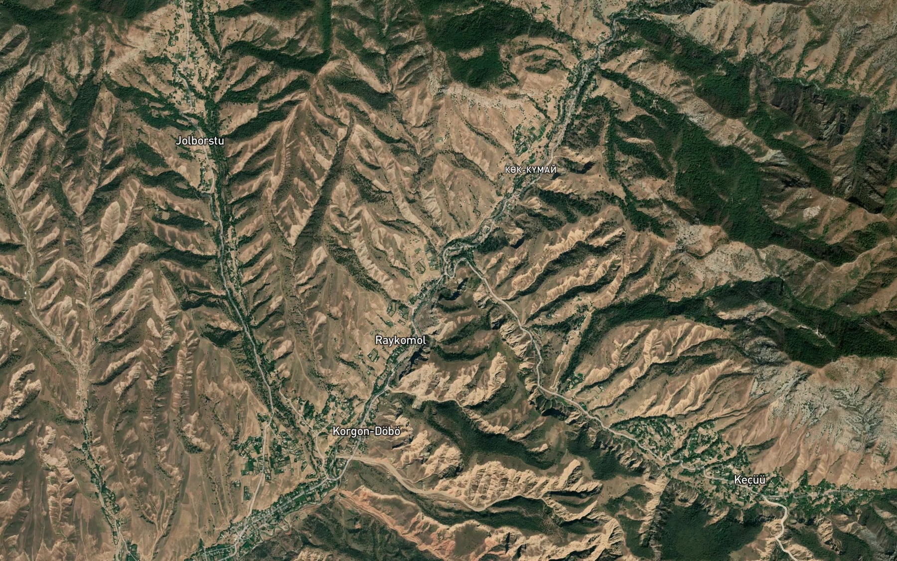 Satellite map of the Kichi-Akdzhol