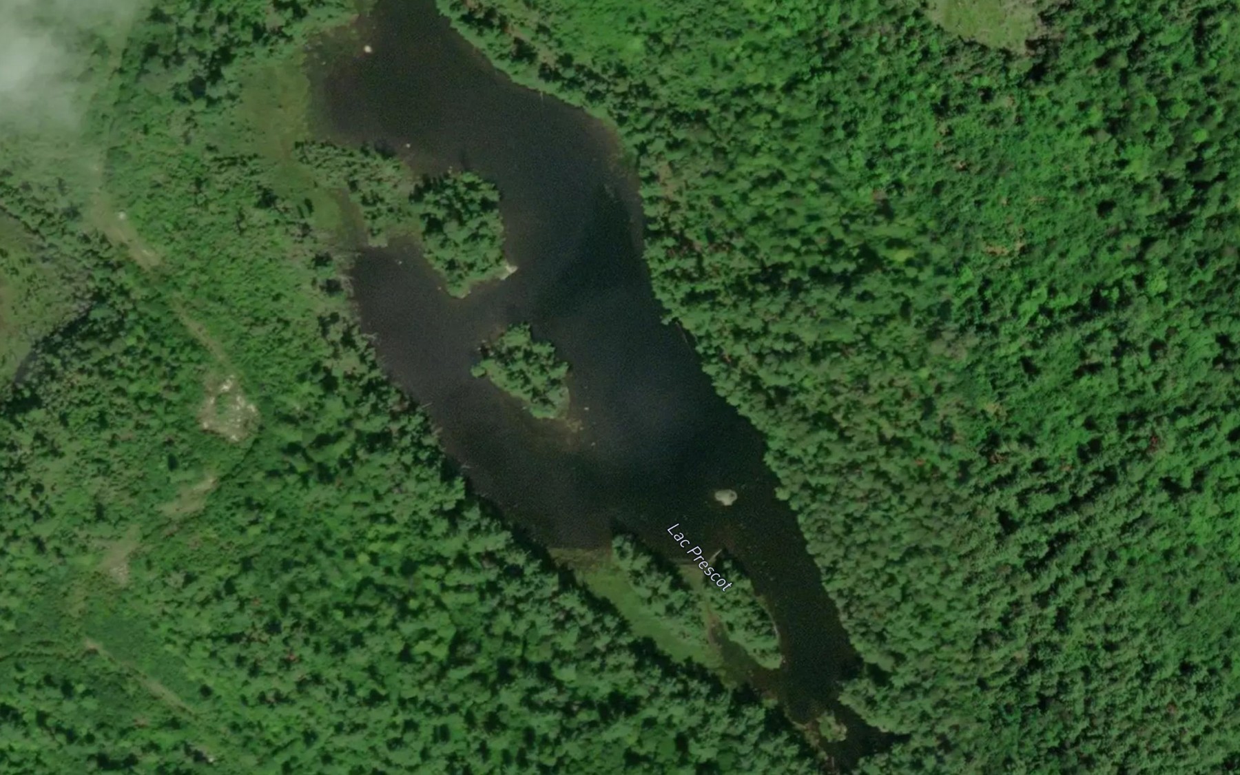 Satellite map of the Lac Prescot