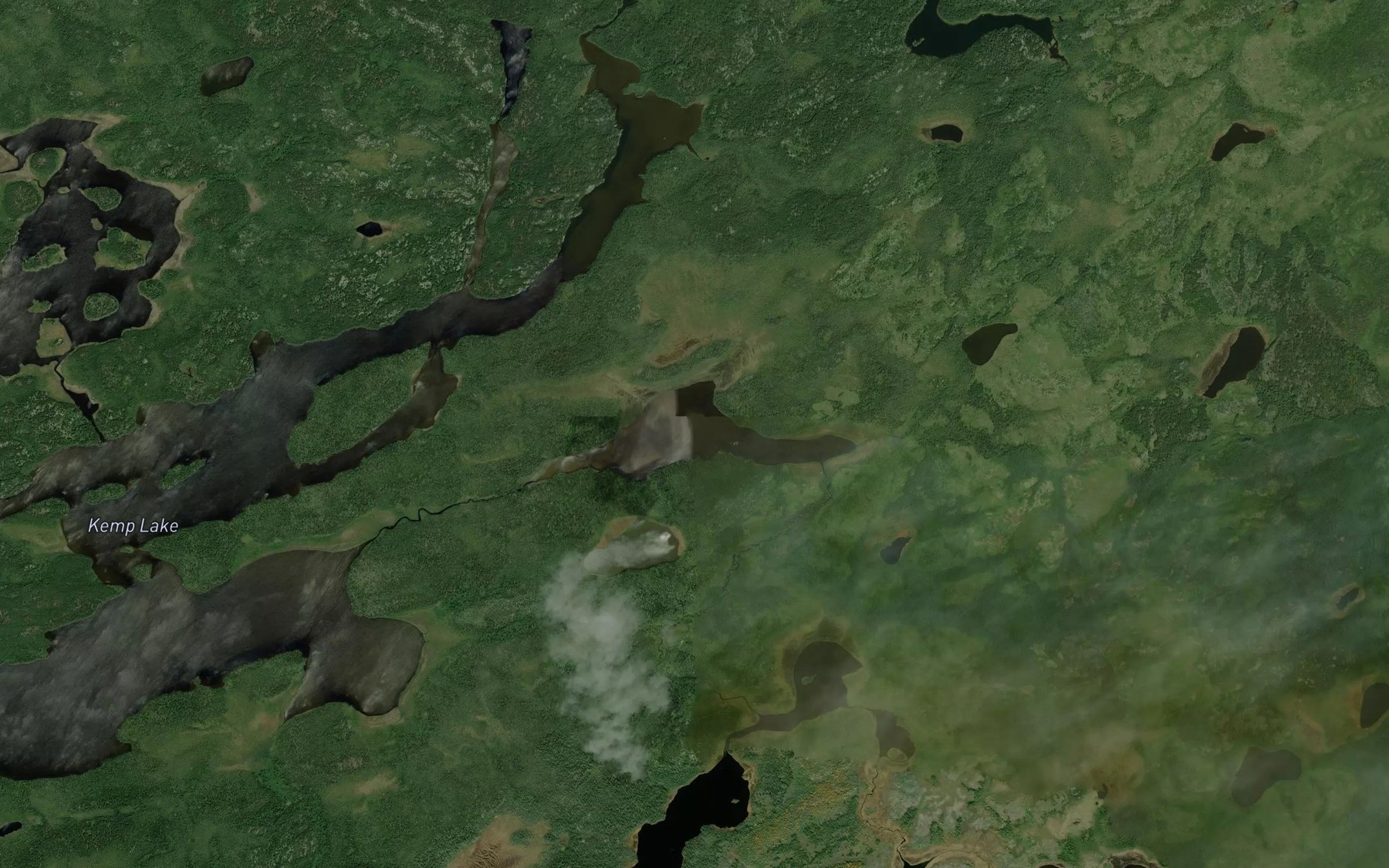 Satellite map of the McCarron Lake