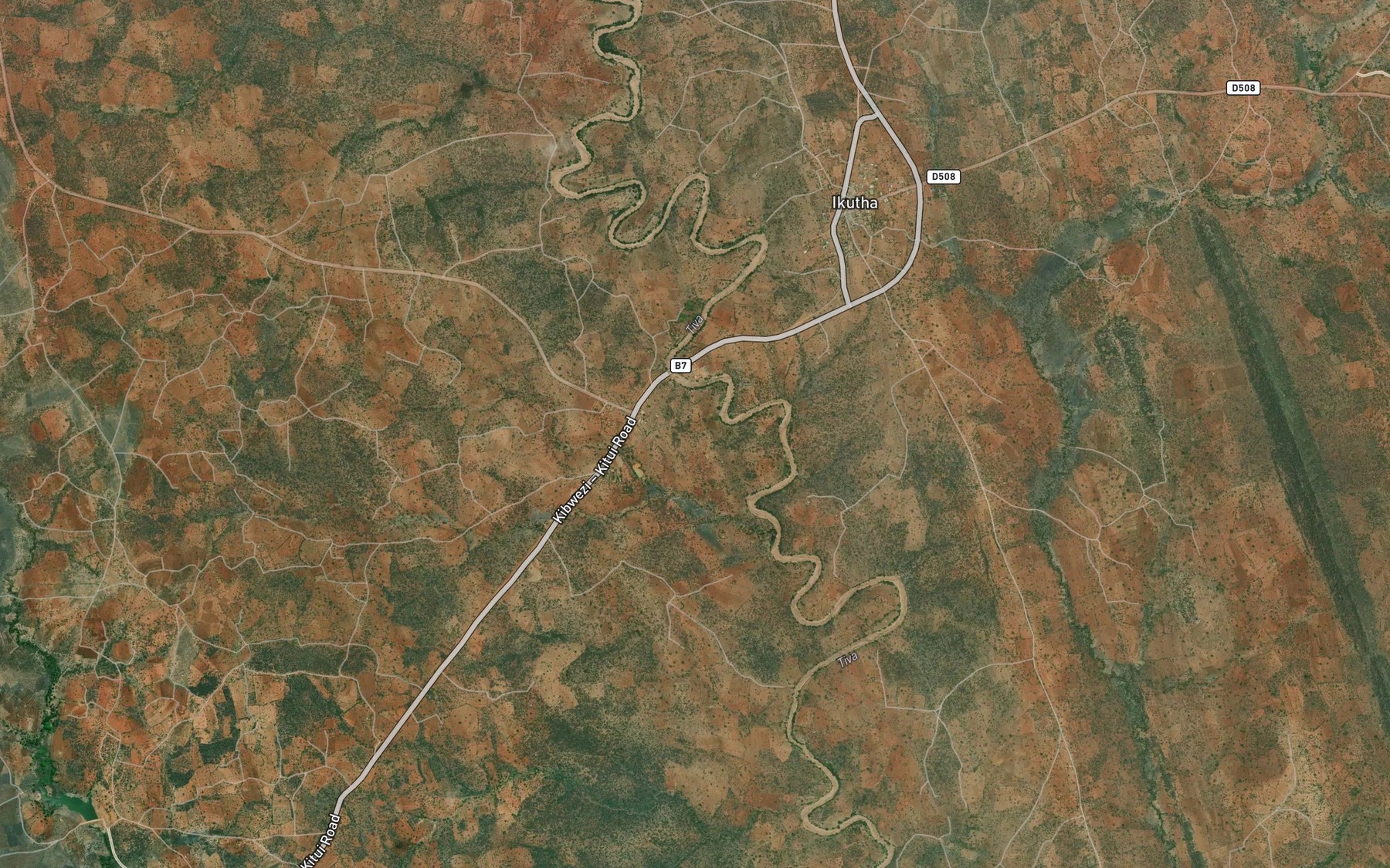 Satellite map of the Kimuu