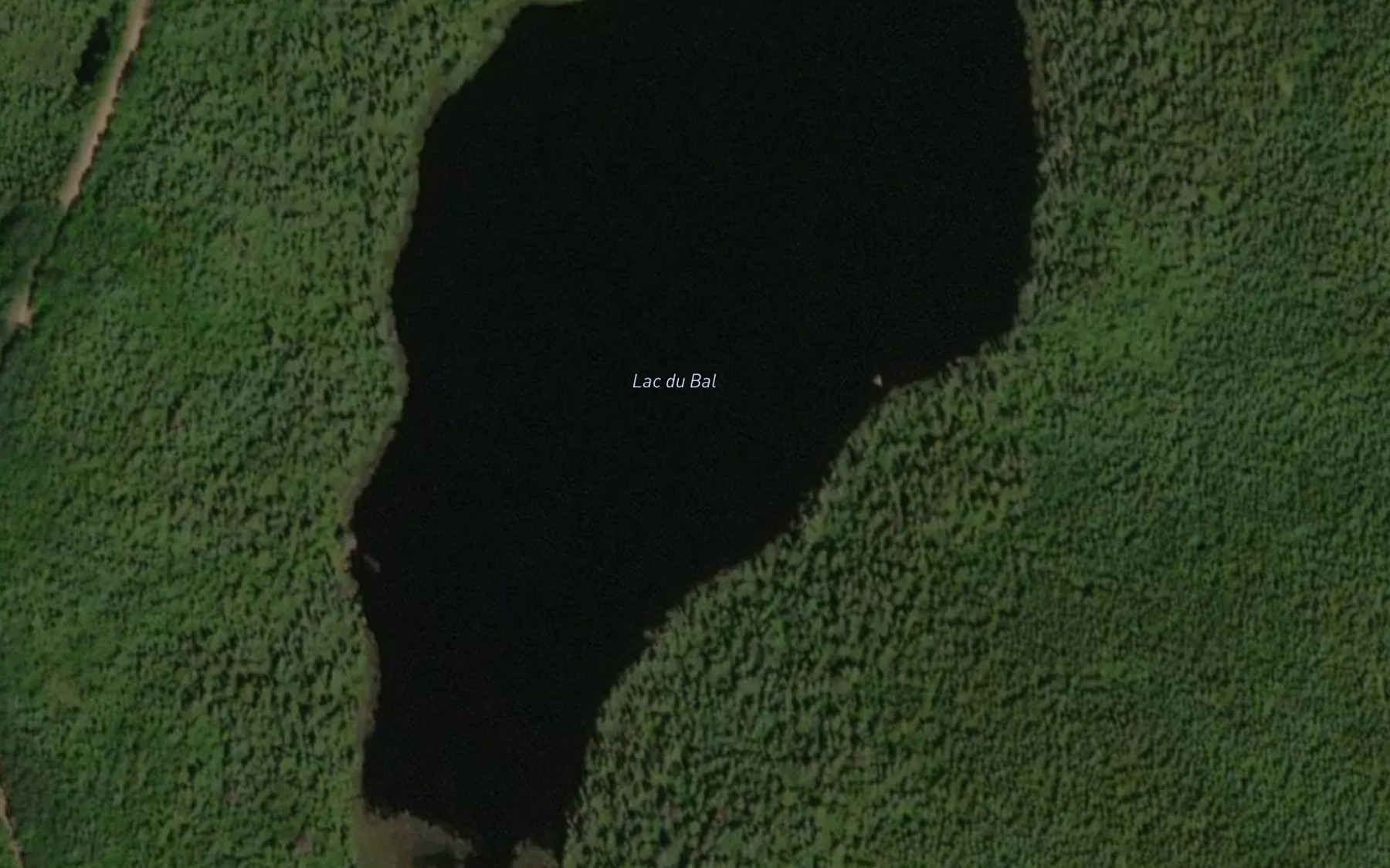 Satellite map of the Lac du Bal
