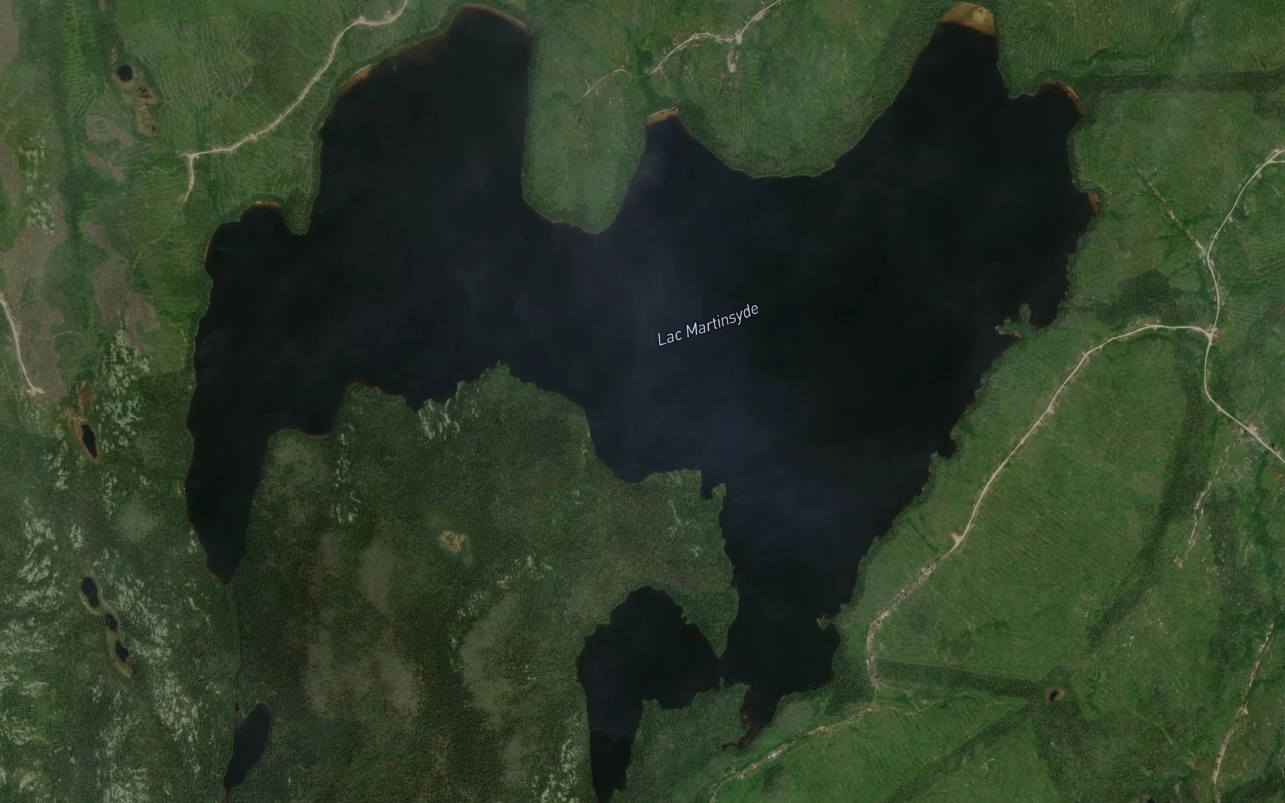 Satellite map of the Lac Martinsyde