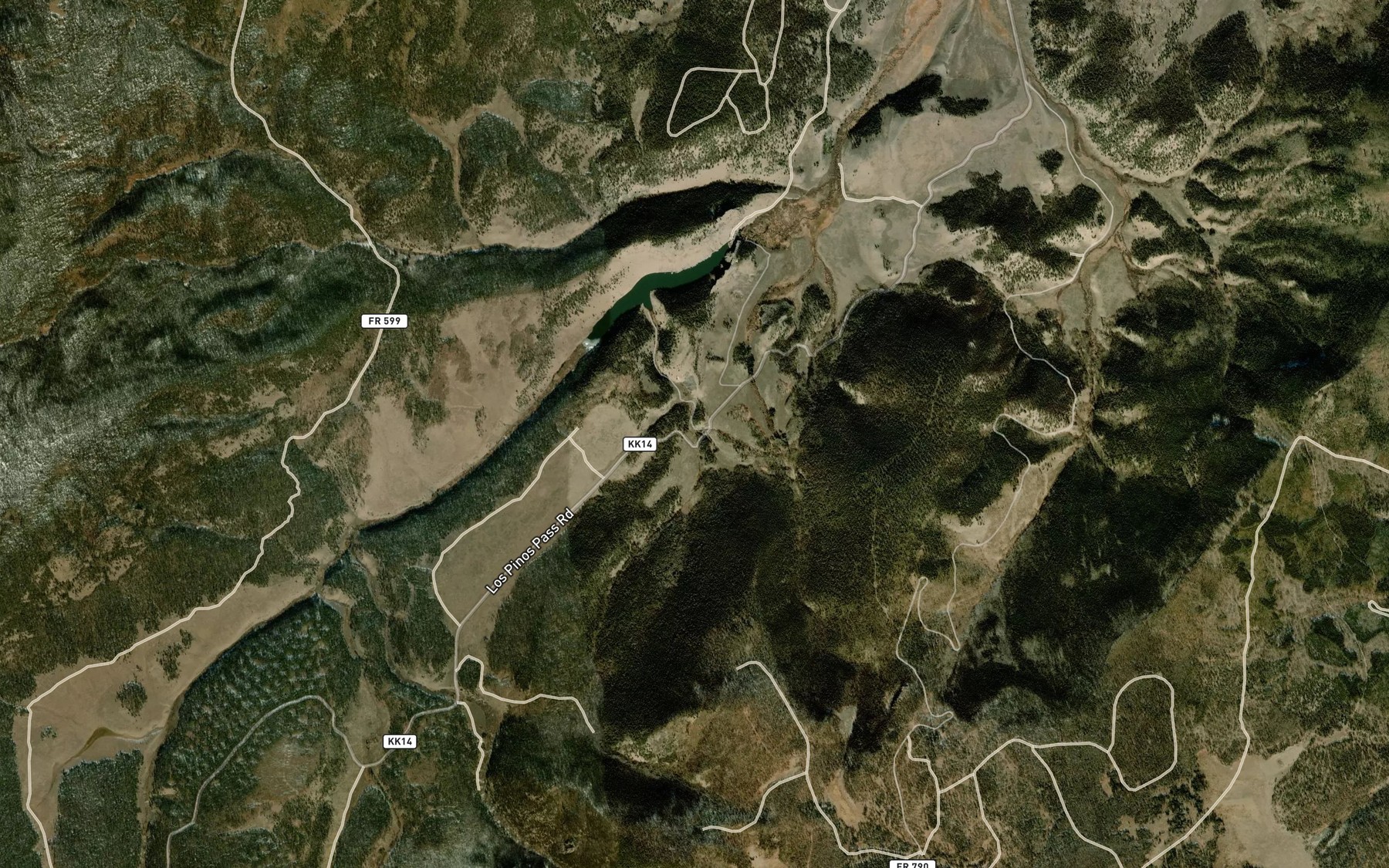 Satellite map of the Still Creek