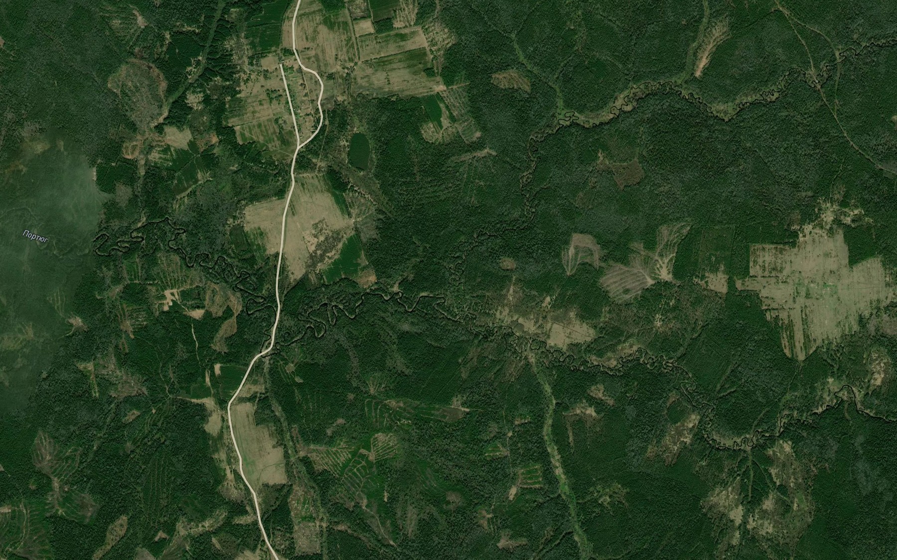 Satellite map of the Nochnoy Portyug