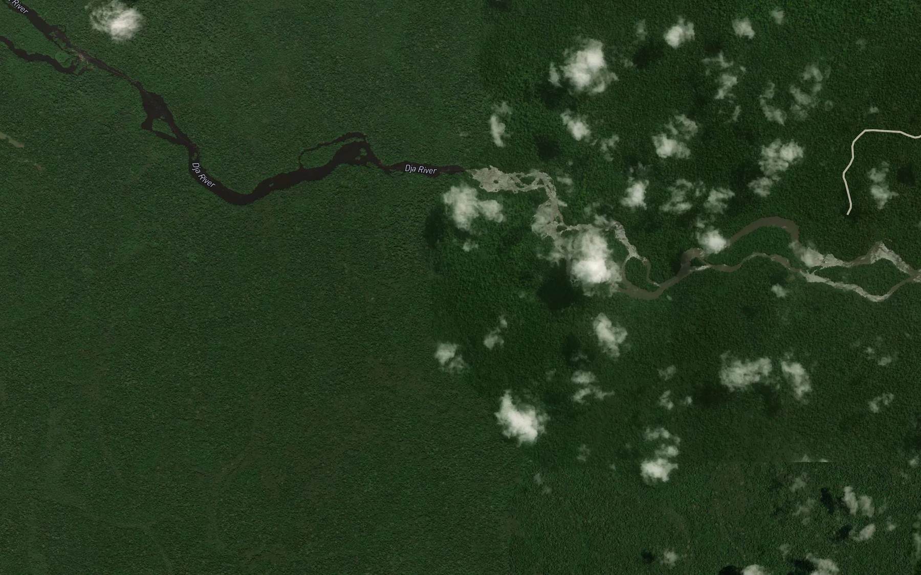 Satellite map of the Momba