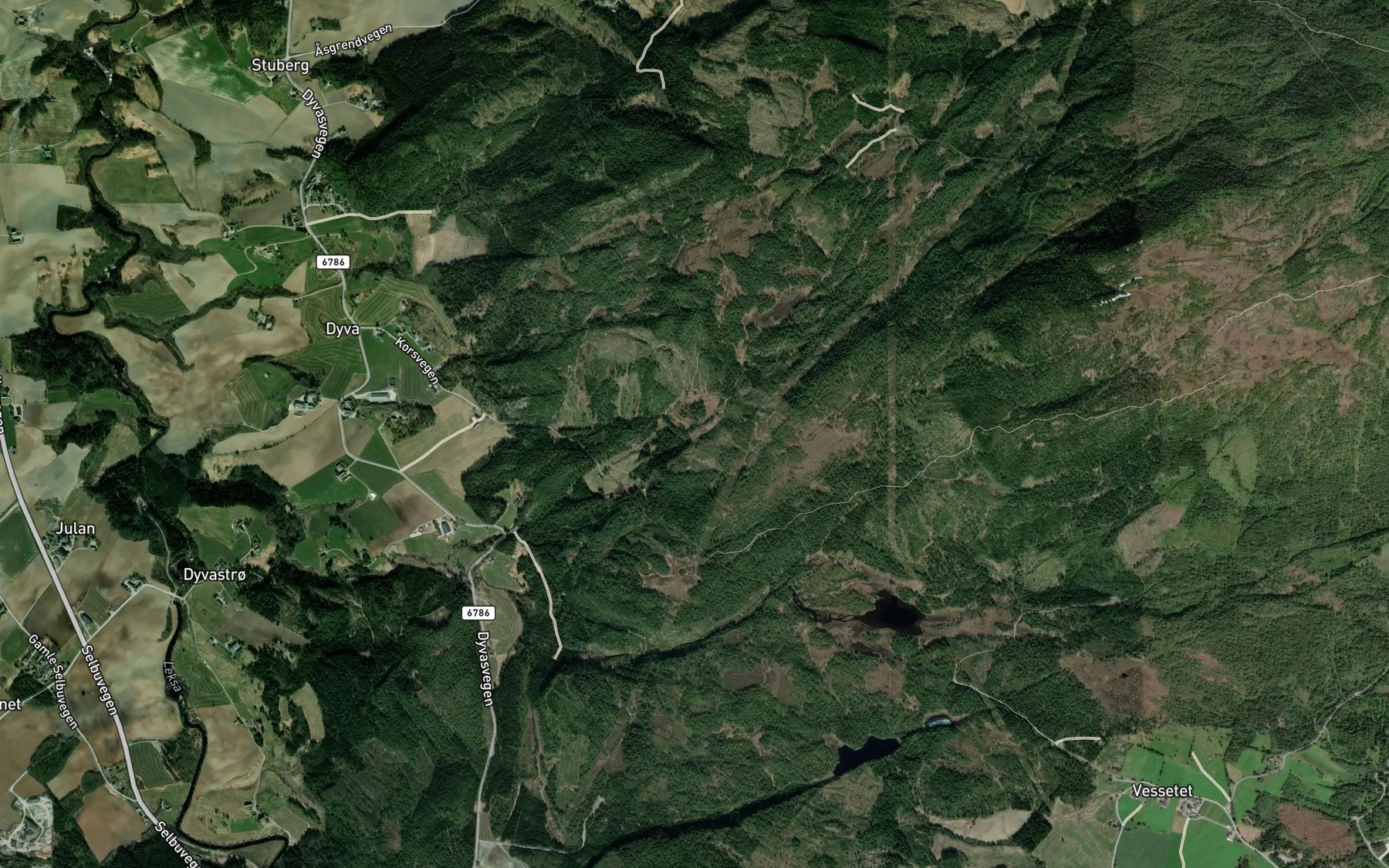Satellite map of the Krokatbekken
