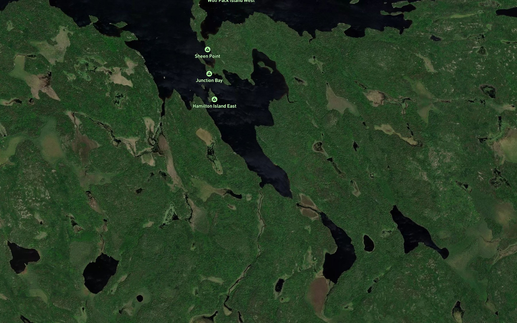 Satellite map of the Junction Bay