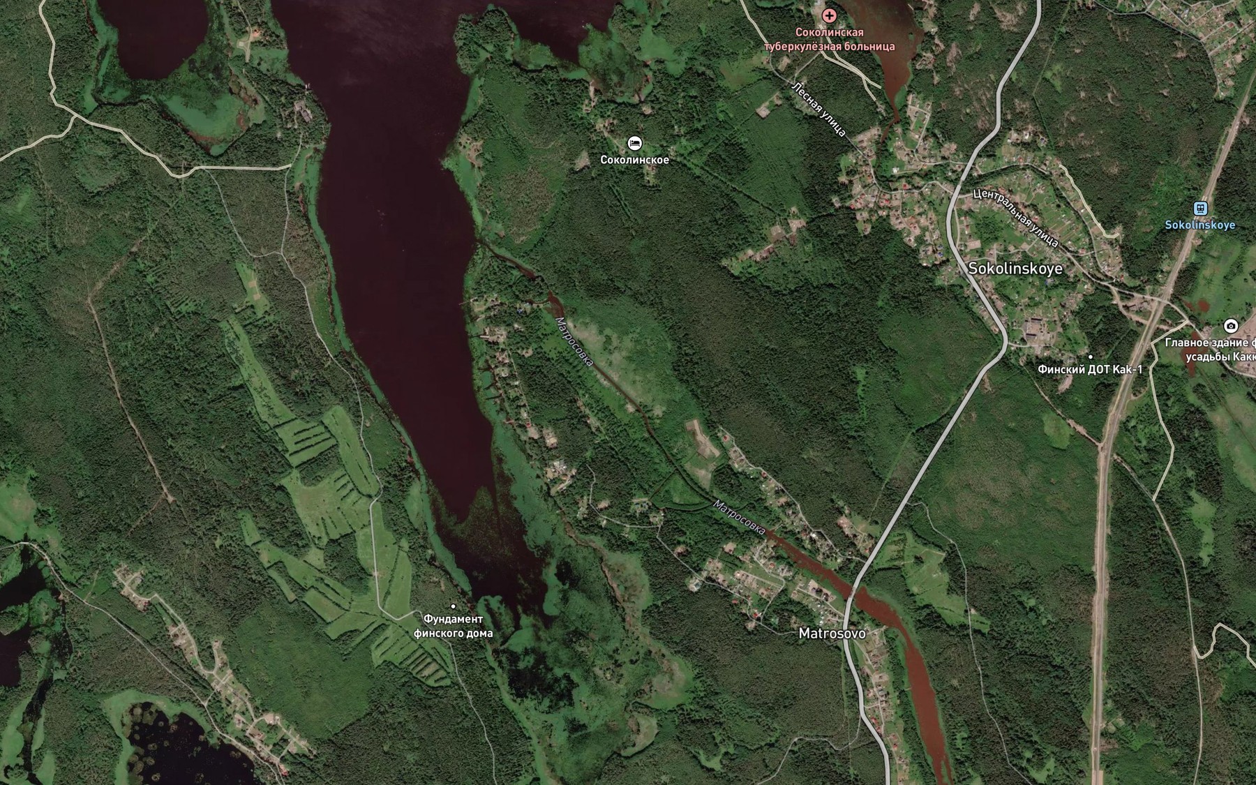 Satellite map of the Matrosovka
