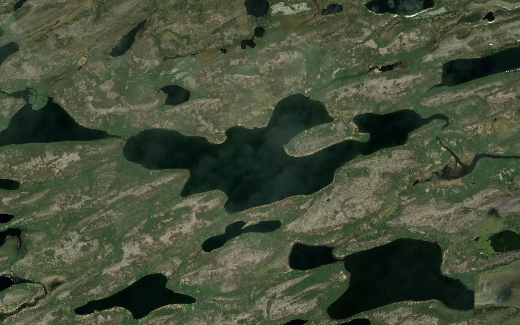 Satellite map of the Lac Tataskwami