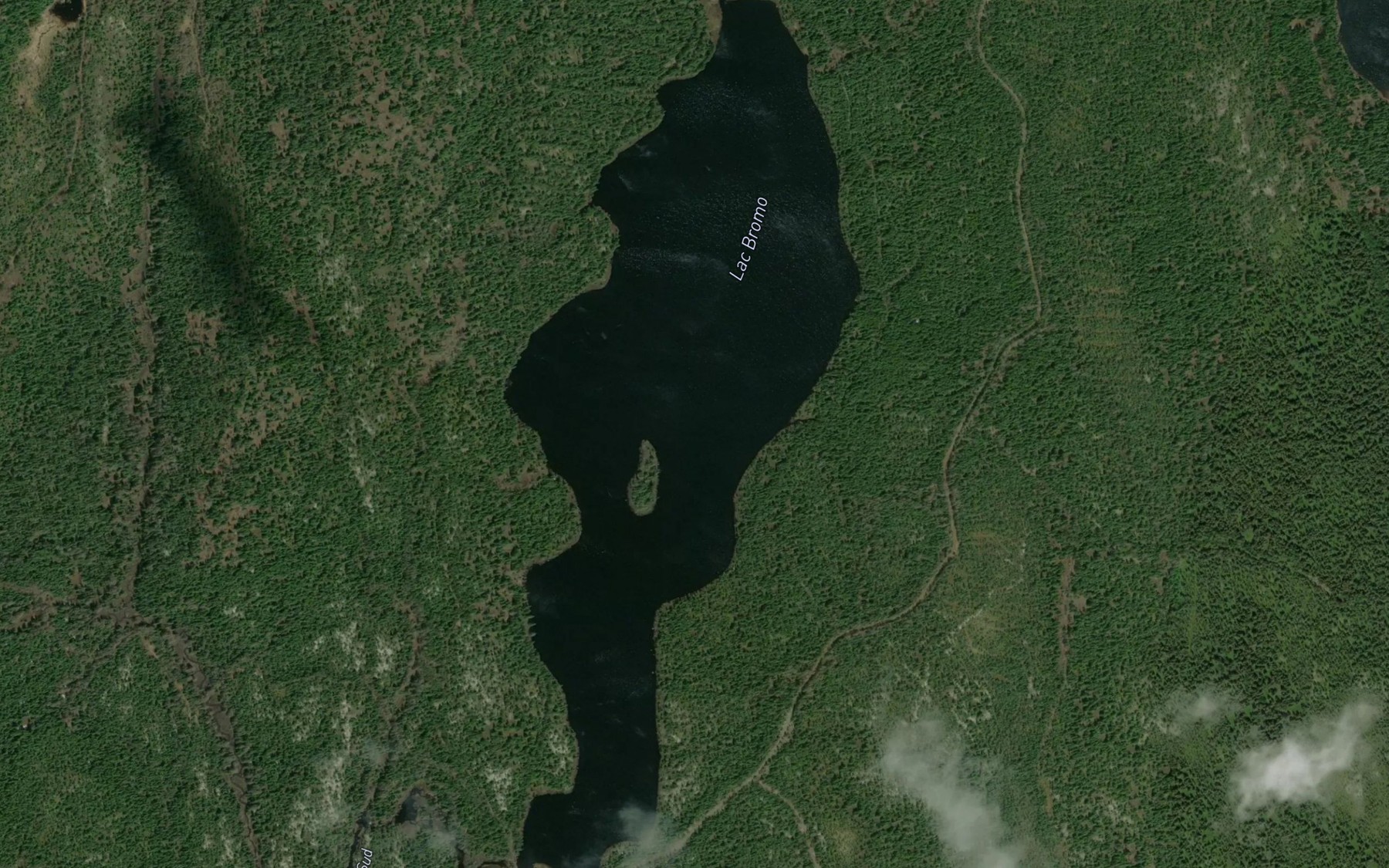 Satellite map of the Lac Bromo