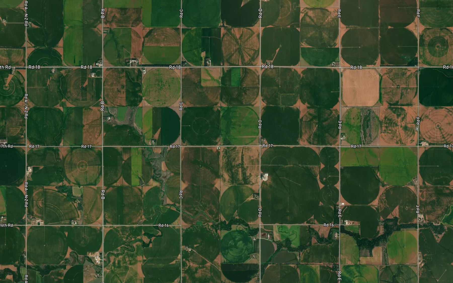 Satellite map of the Rech-Smith Reservoir