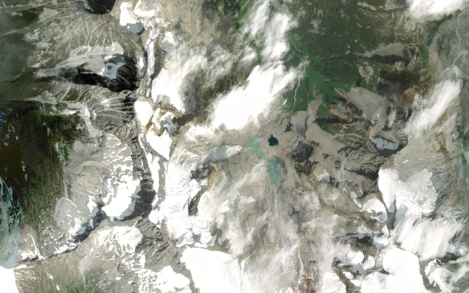 Satellite map of the Hamill Creek Falls
