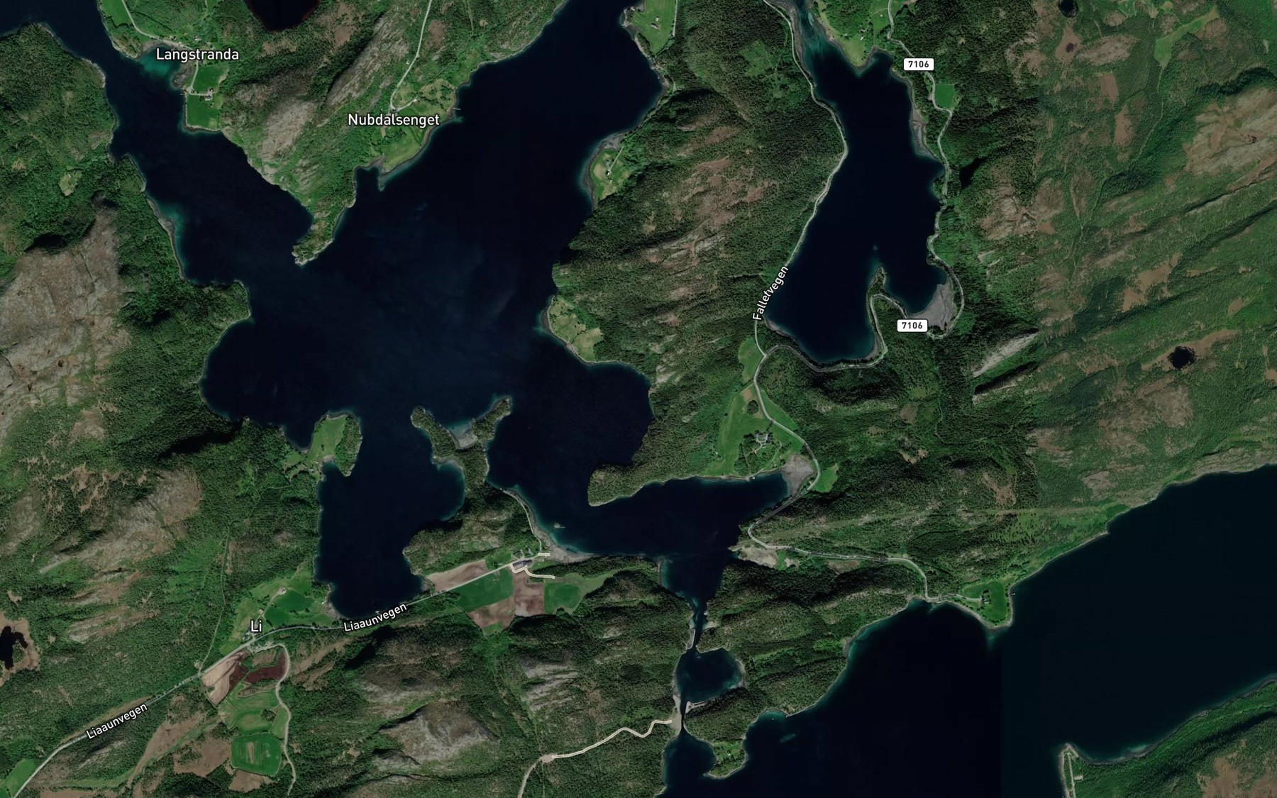 Satellite map of the Sorstrandvika