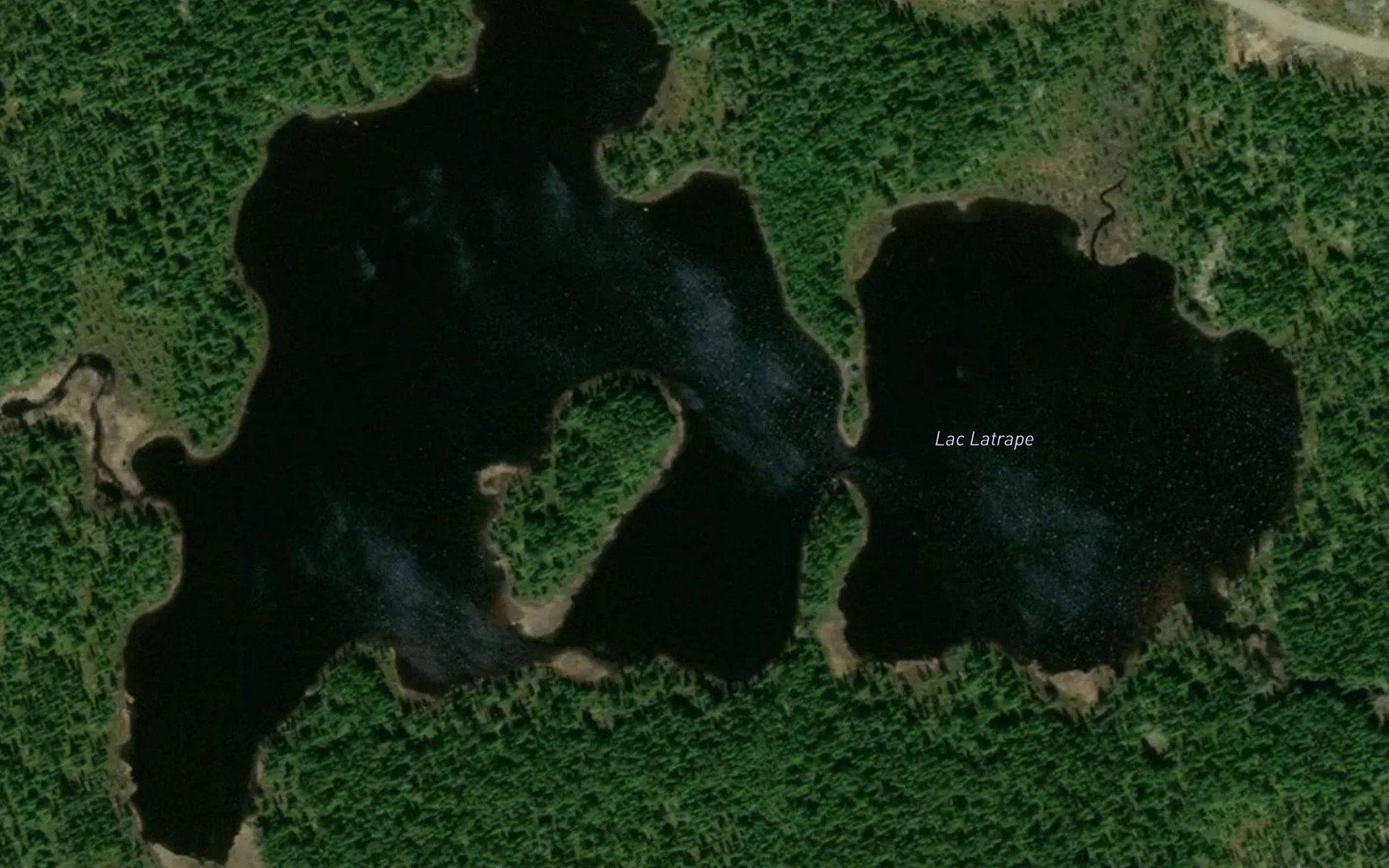 Satellite map of the Lac Latrape