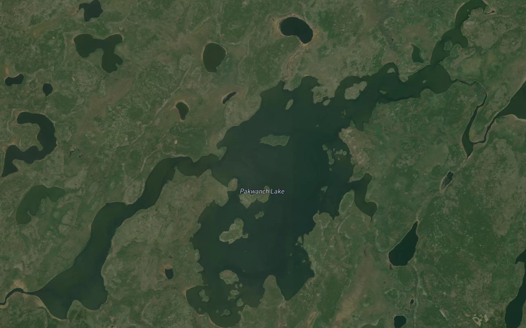 Satellite map of the Pakwanch Lake