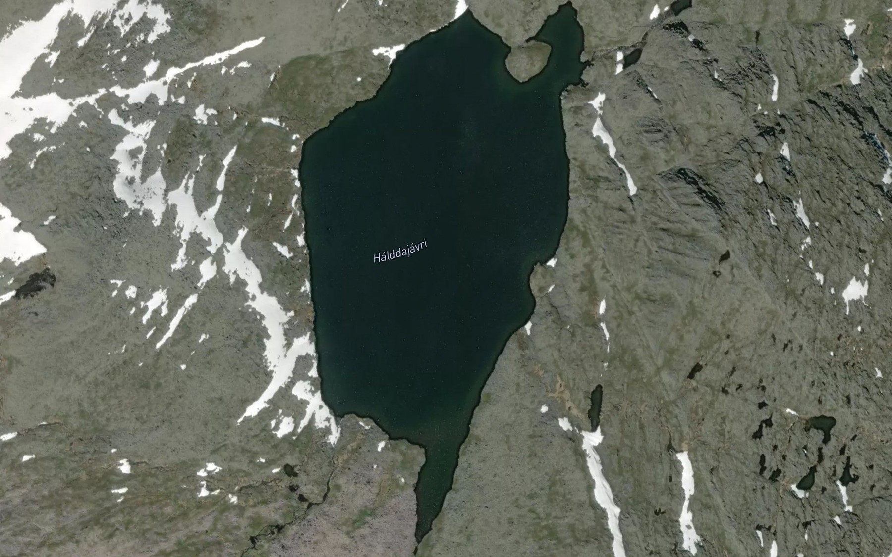 Satellite map of the Haldajavri