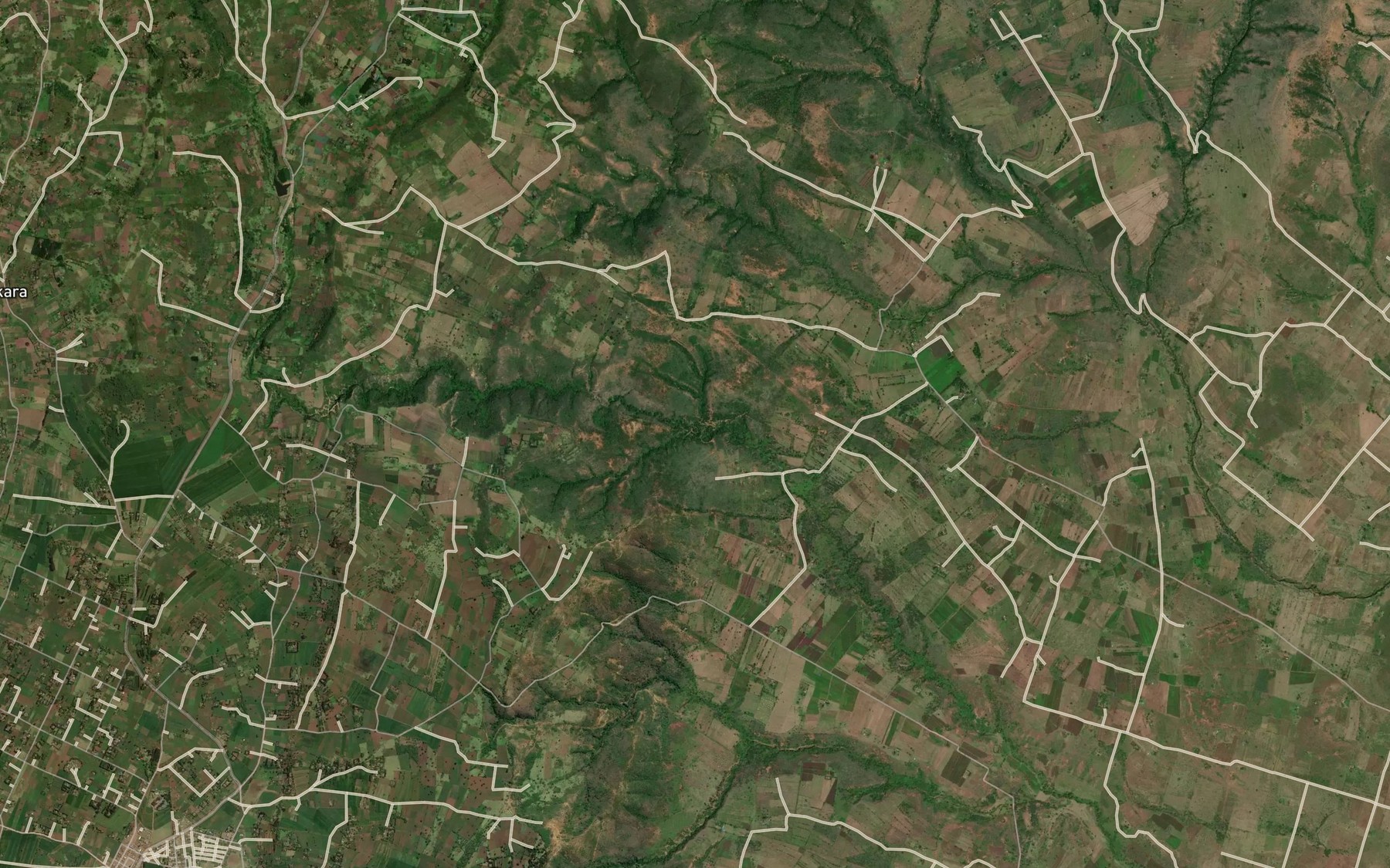Satellite map of the Nosupukia
