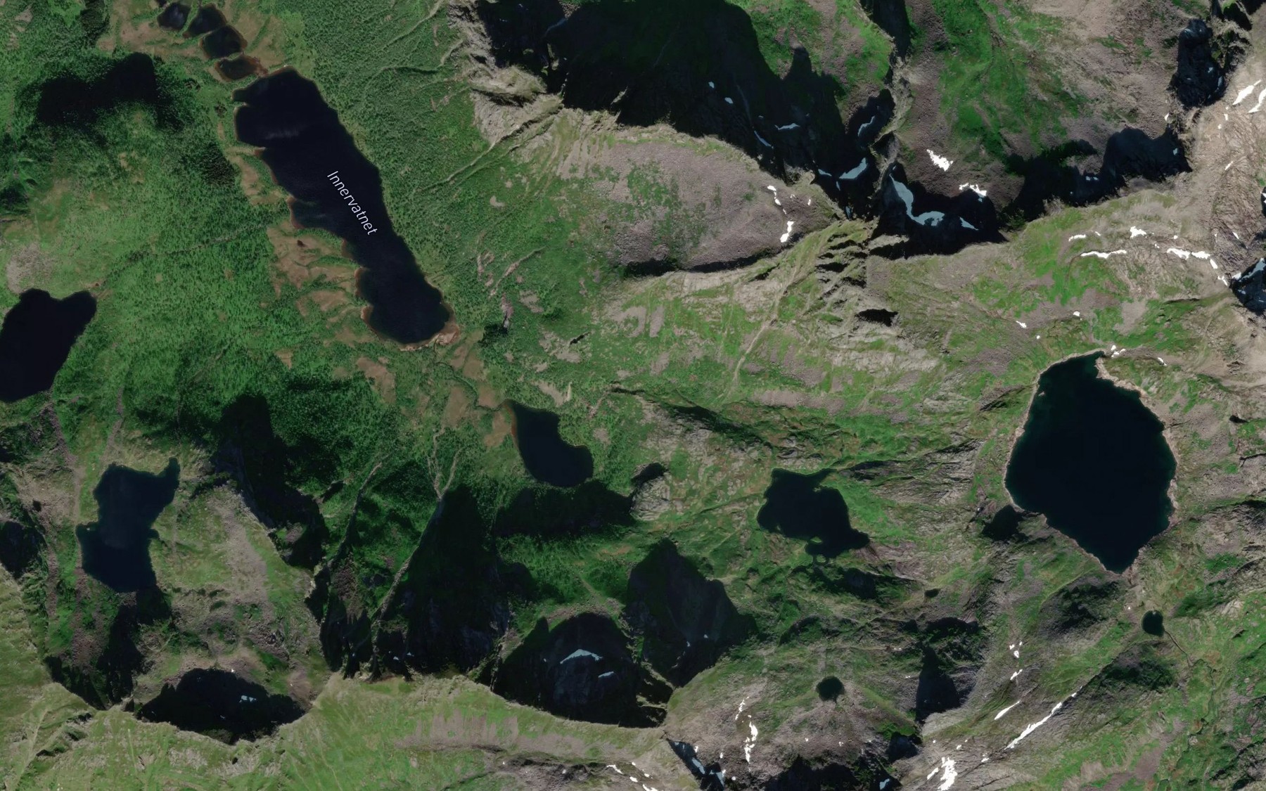 Satellite map of the Kvitforsen
