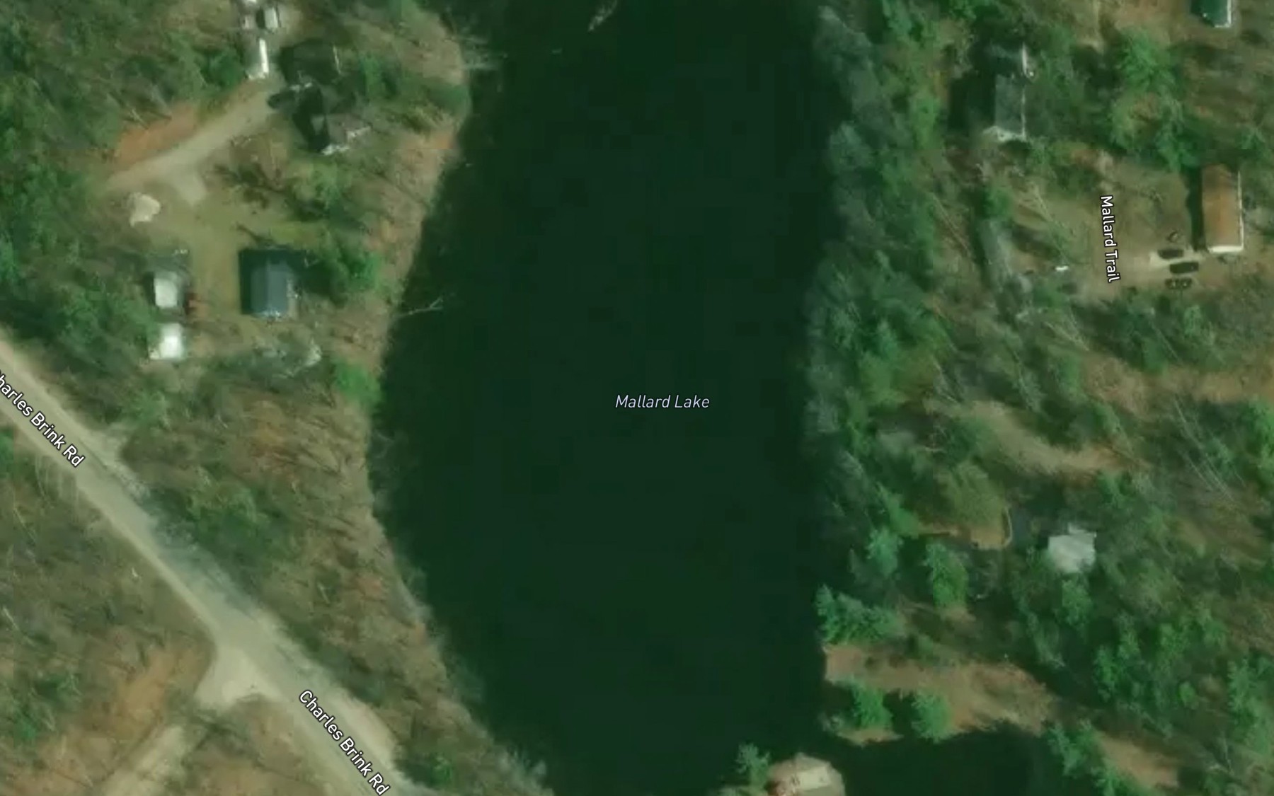 Satellite map of the Mallard Lake