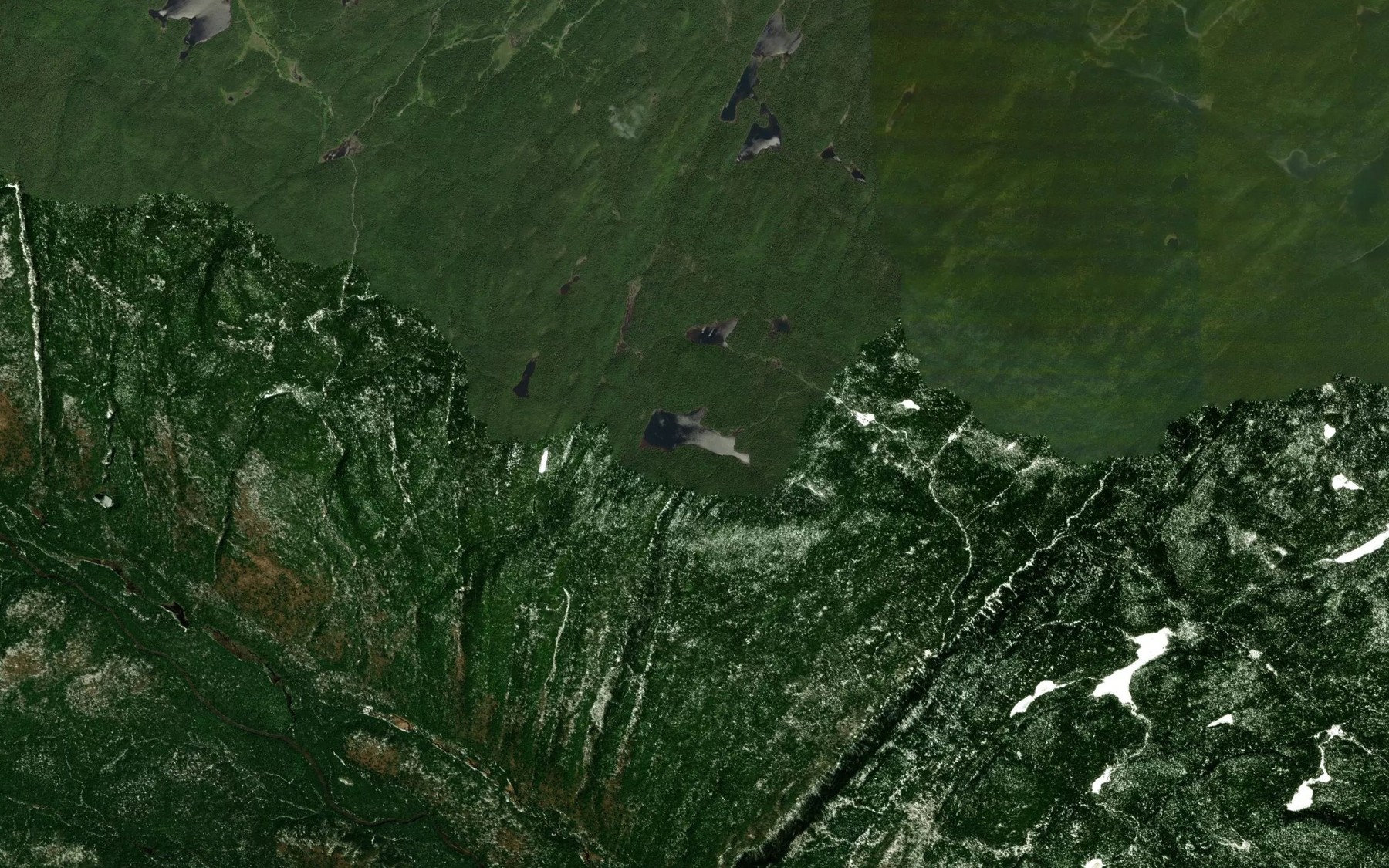Satellite map of the Lac du Pioui