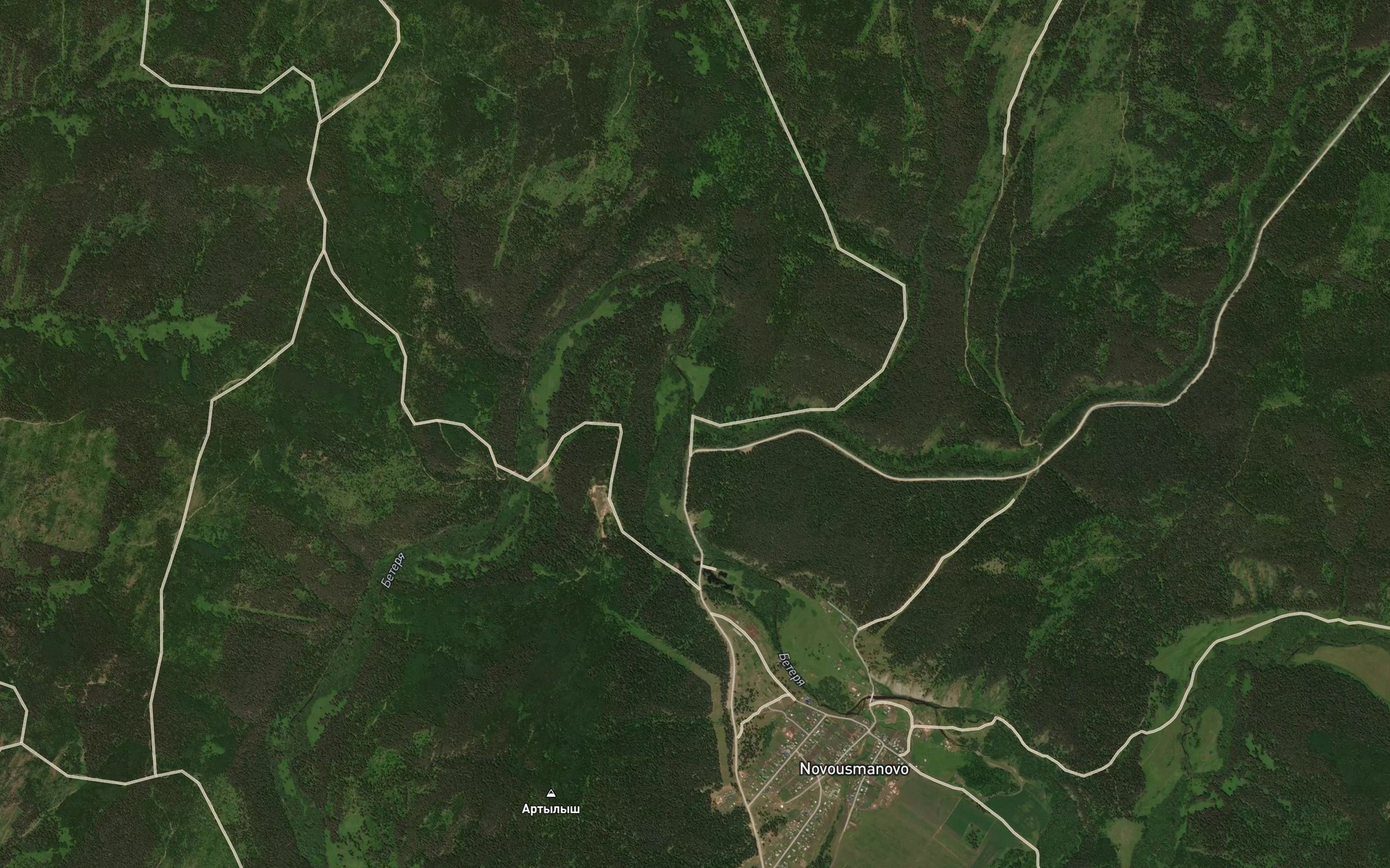 Satellite map of the Turyyelga