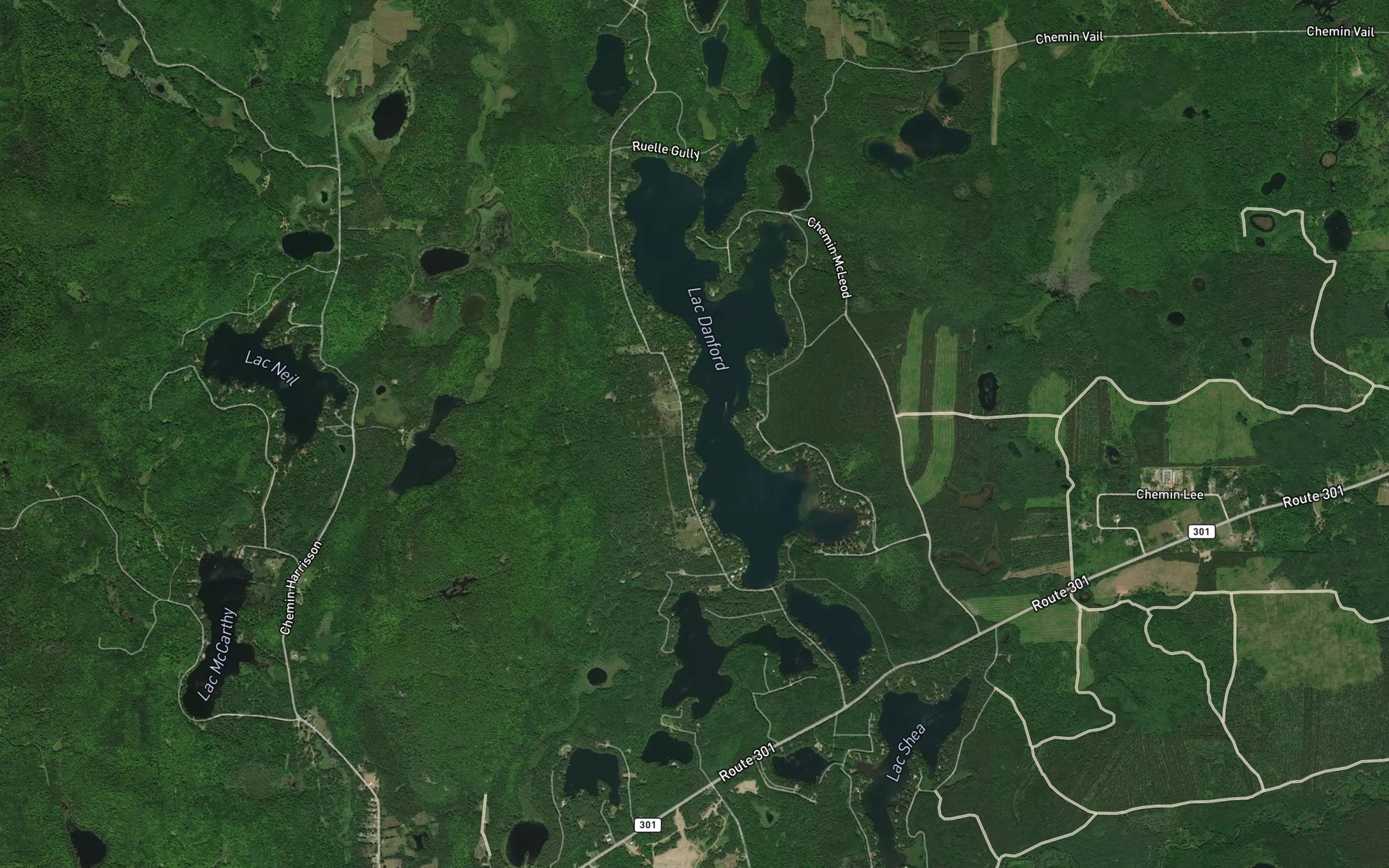 Satellite map of the The Narrows