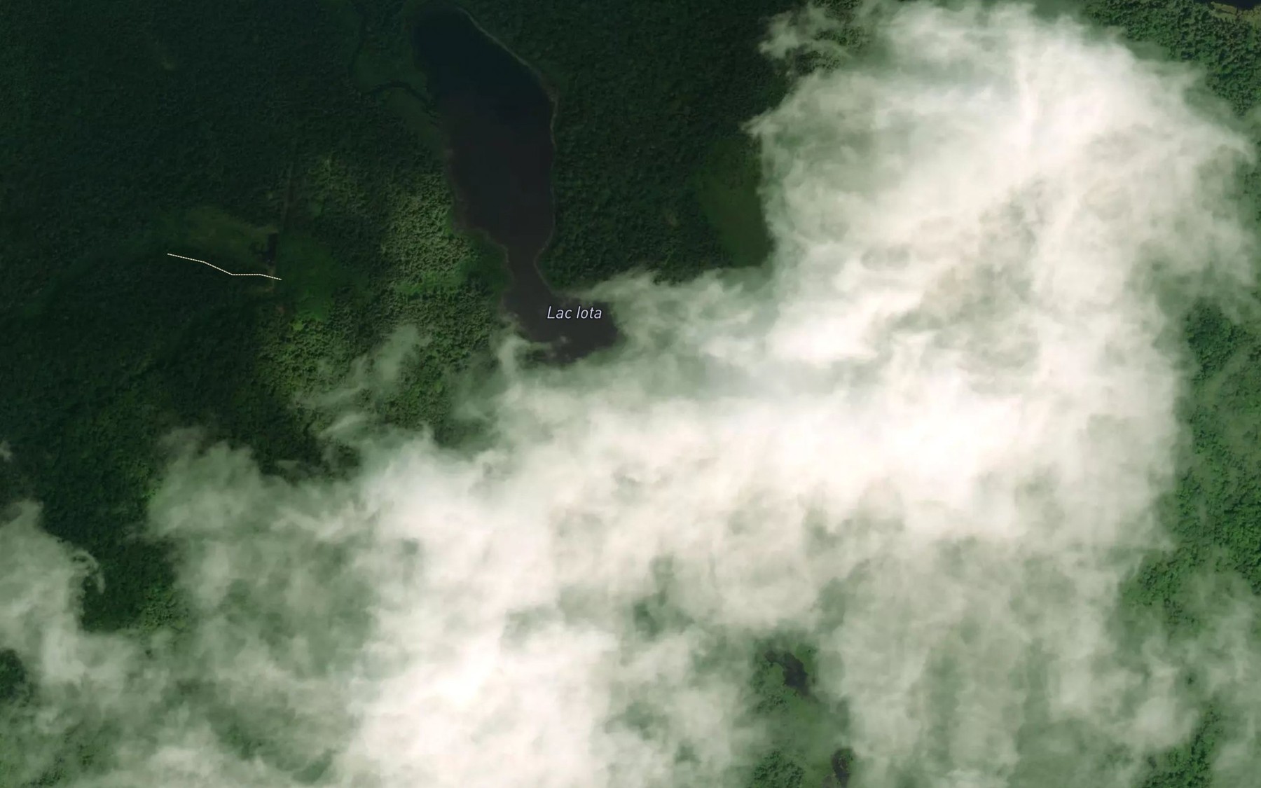 Satellite map of the Lac Iota