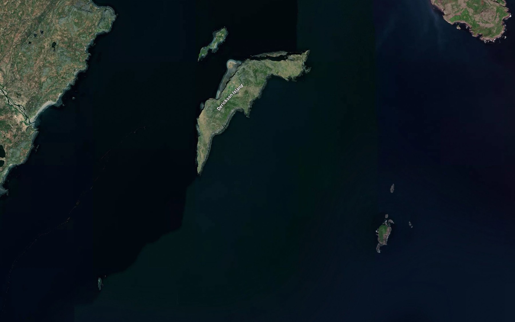 Satellite map of the Chiginagak Bay