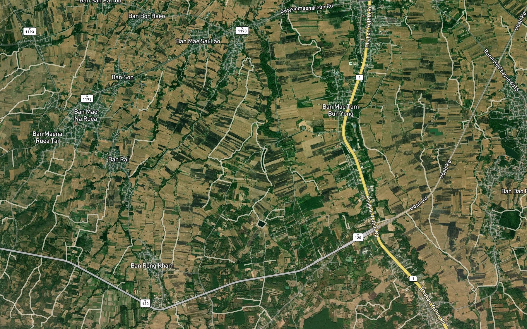 Satellite map of the Ang Kep Nam Rong Ha