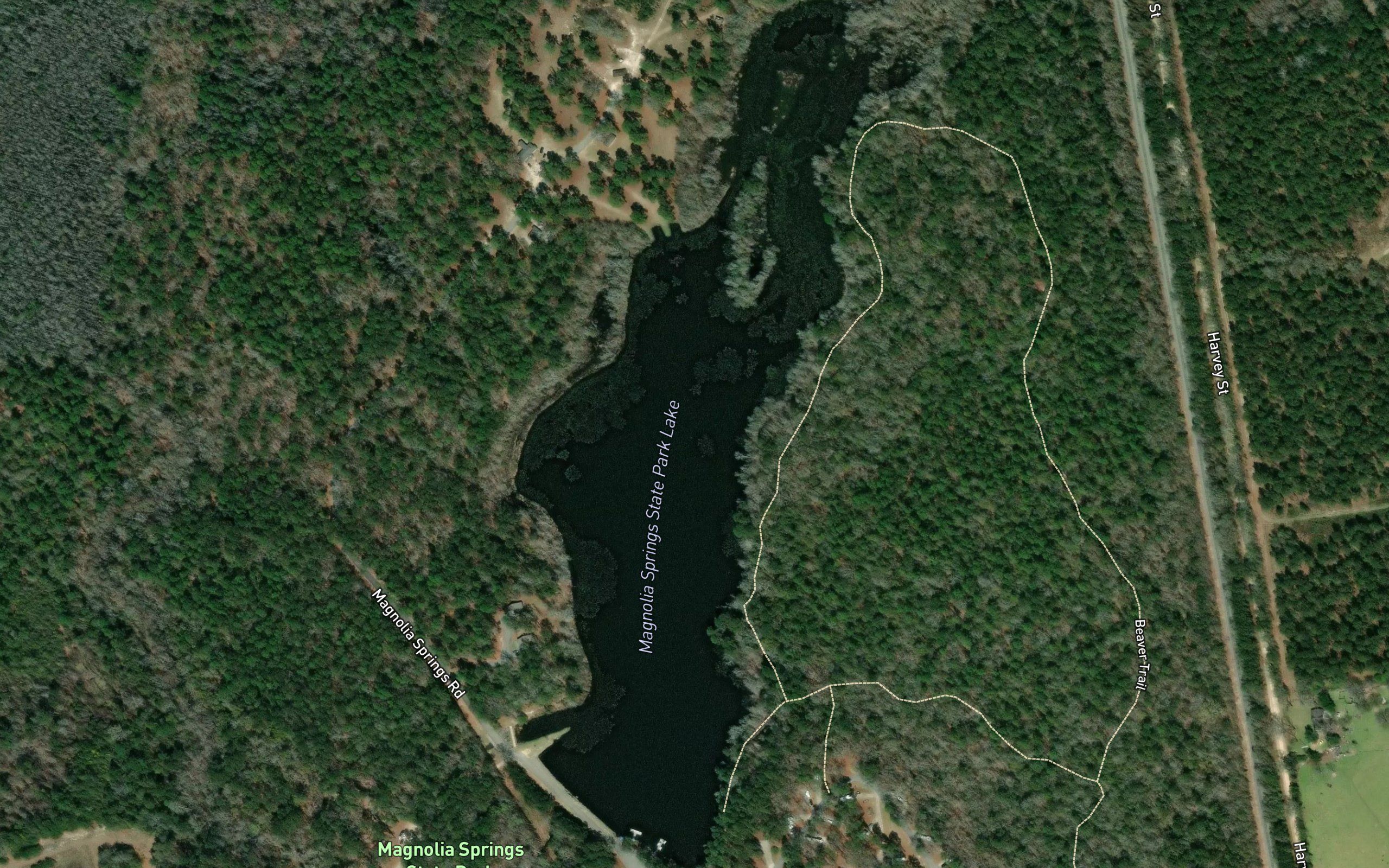 Magnolia Springs State Park Lake