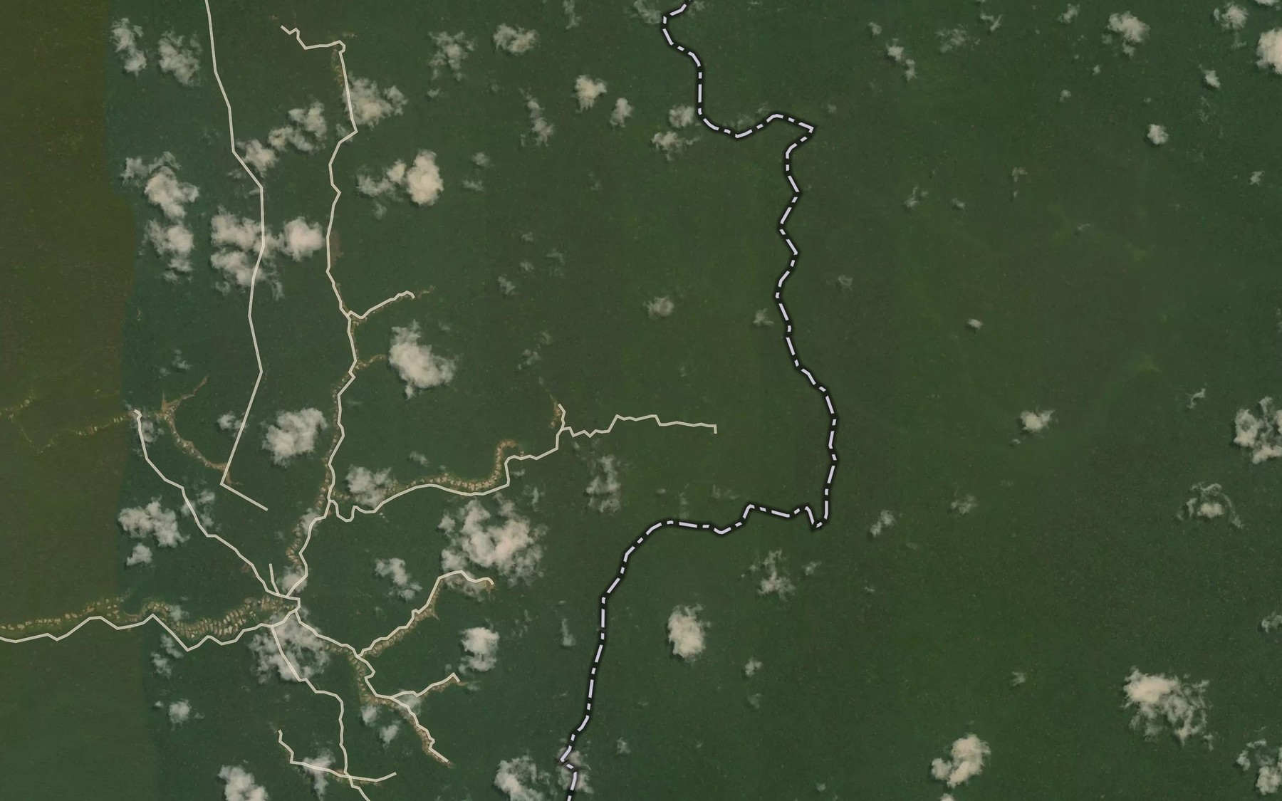 Satellite map of the Ebassoko