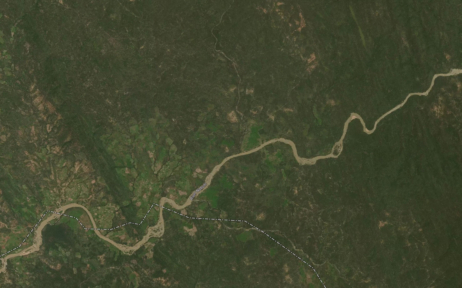 Satellite map of the River Kada Taba