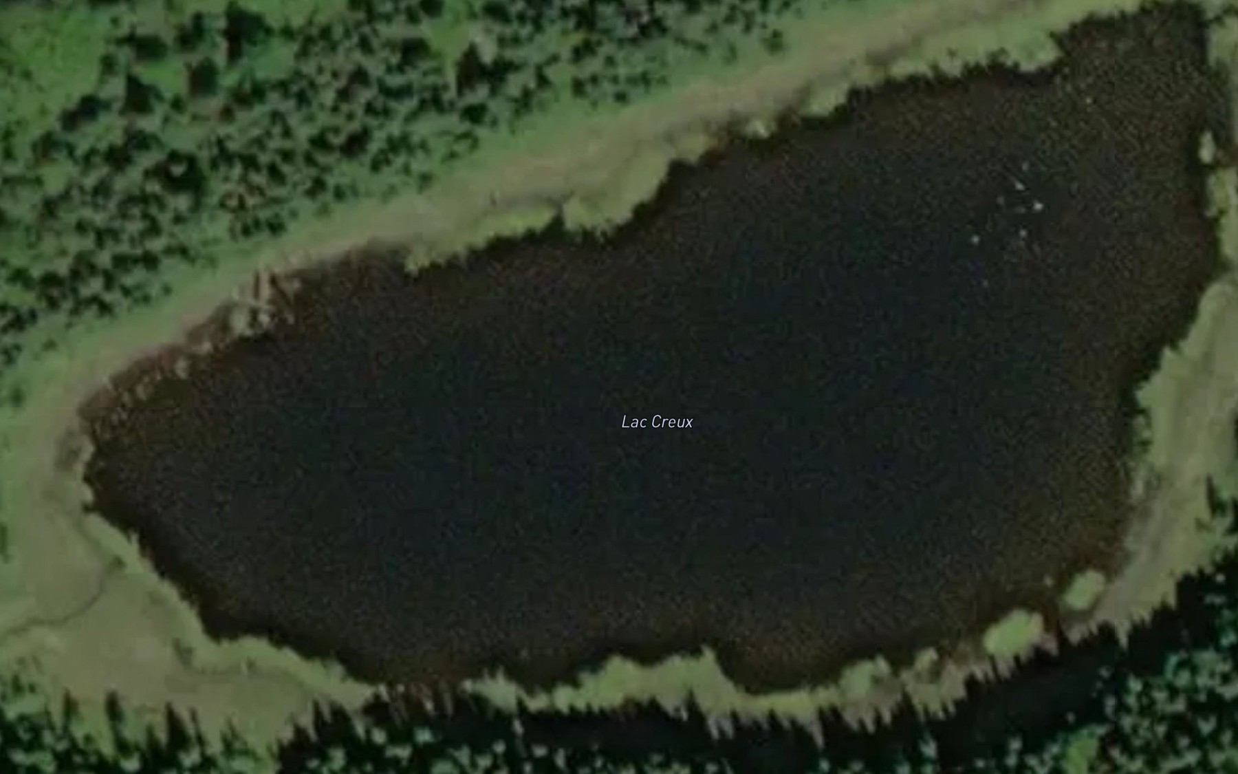 Satellite map of the Lac Creux