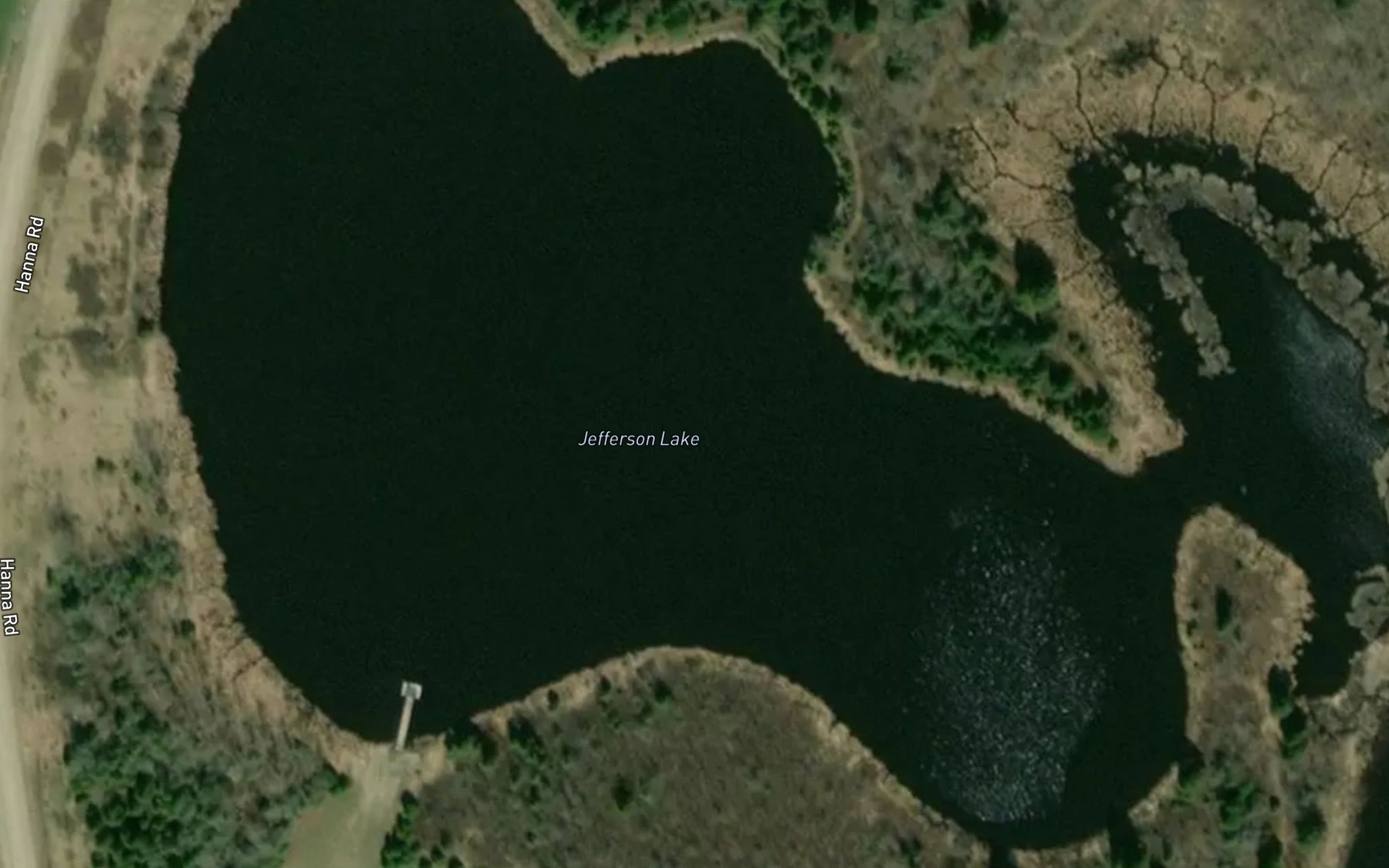Satellite map of the Jefferson Lake