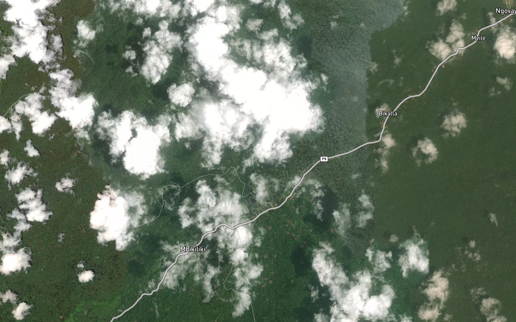 Satellite map of the Ngobanyana