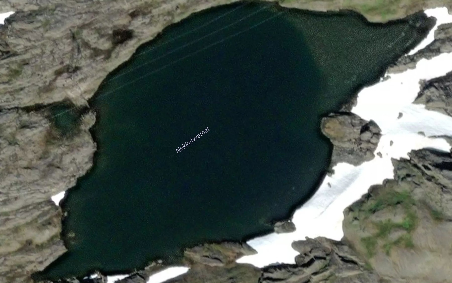 Satellite map of the Nekkelvvatnet