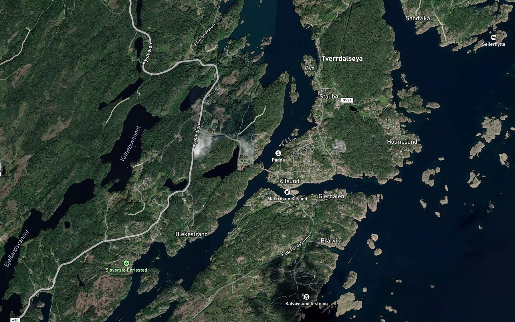 Satellite map of the Vindkollvika