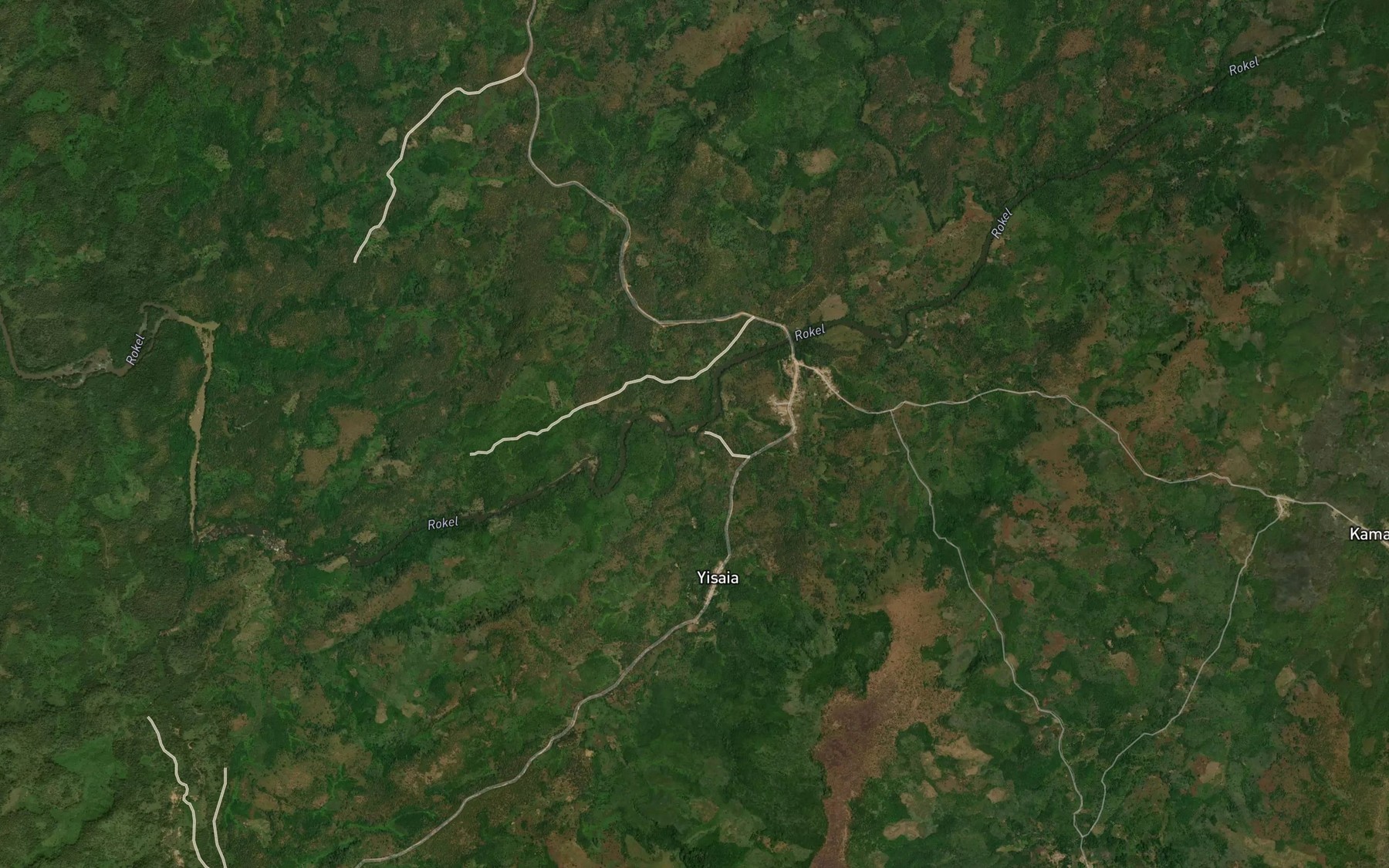Satellite map of the Yogoro