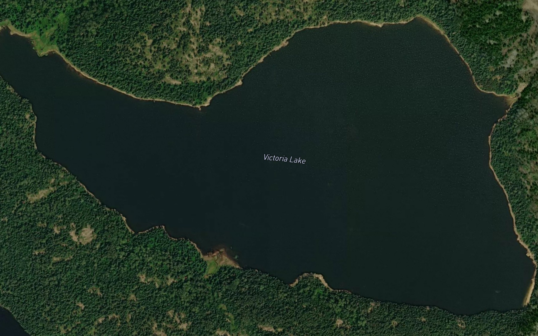 Satellite map of the Victoria Lake