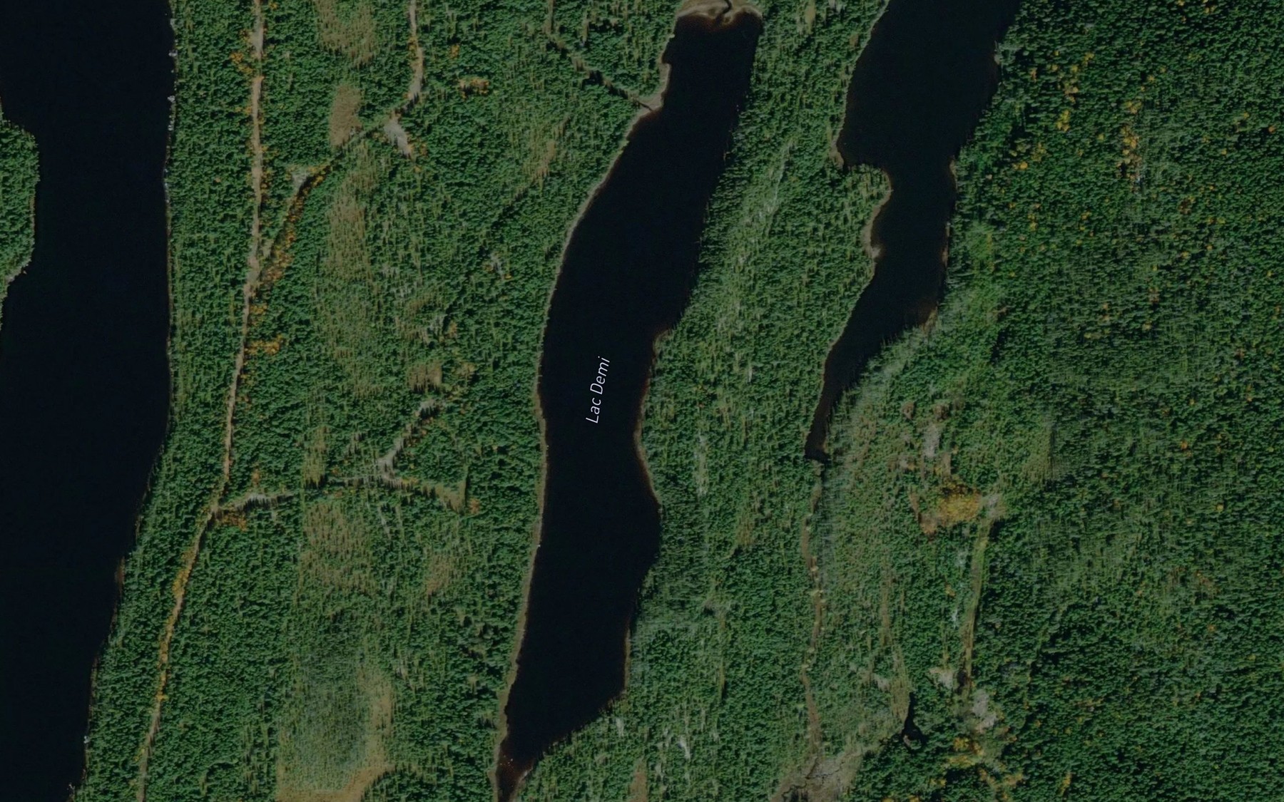 Satellite map of the Lac Demi